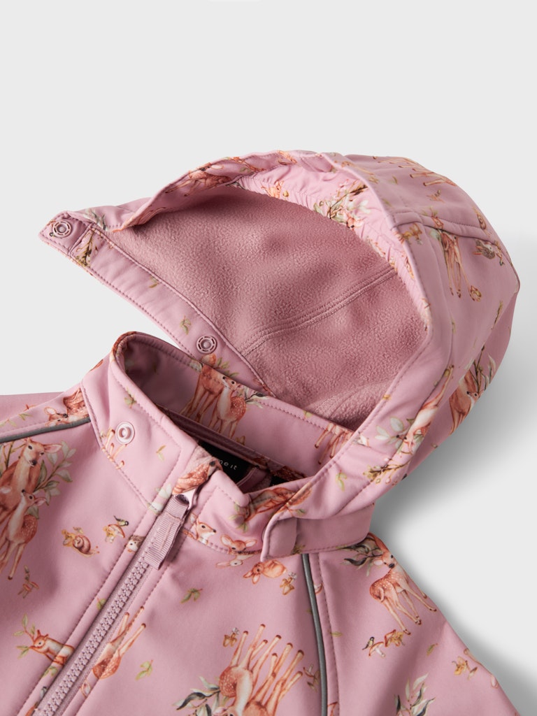 Name It Lasten Haalari, NMFALFA08 SOFTSHELL SUIT NOOS Vaaleanpunainen Kuosi