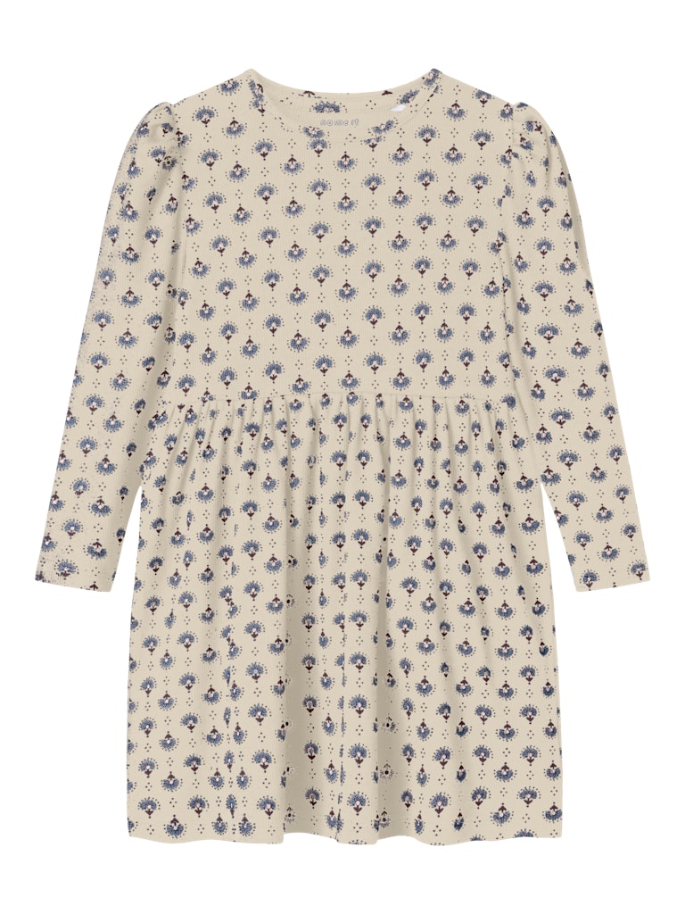 NMFONINE LS DRESS BEIGE
