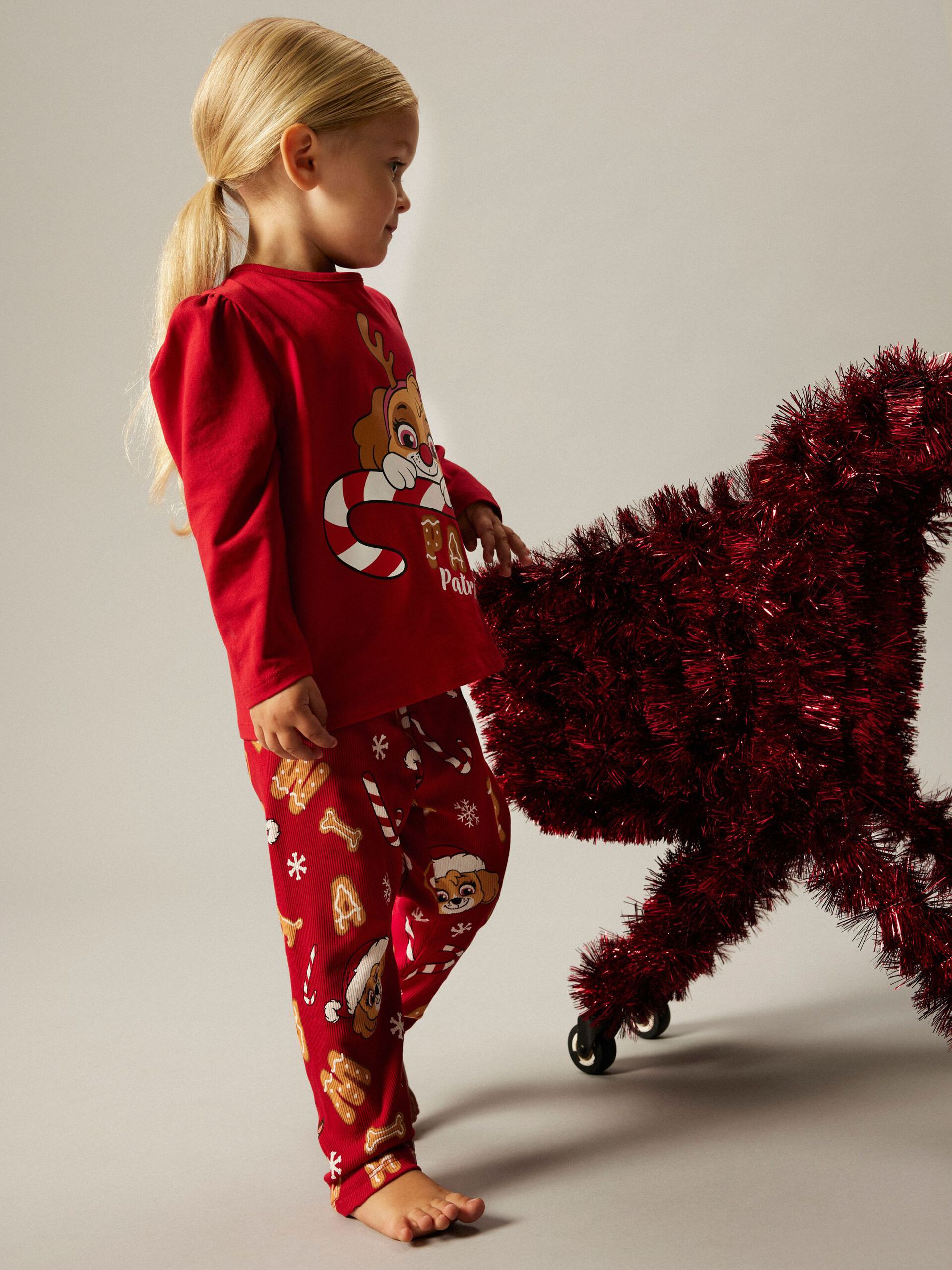 NMFSARBA PAW LS NIGHTSET PUNAINEN