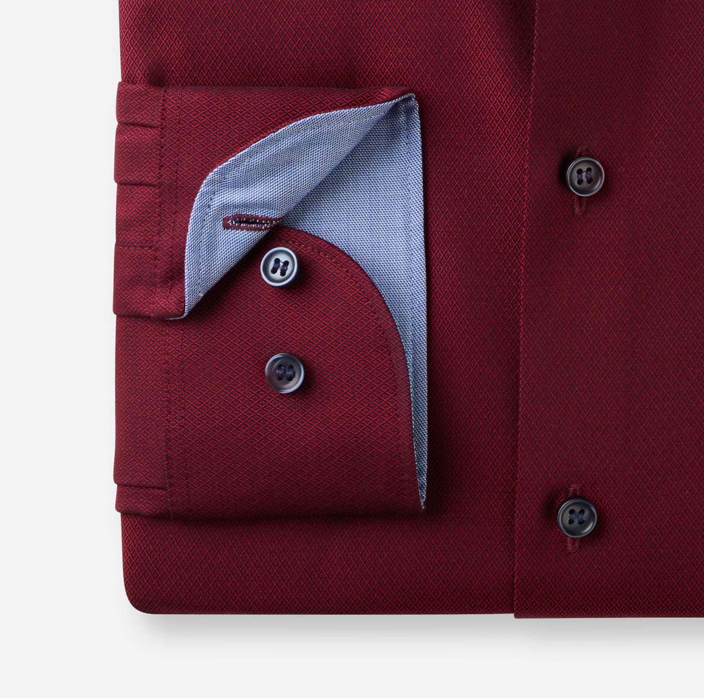 Olymp miesten kauluspaita Level Five Body Fit, viininpunainen