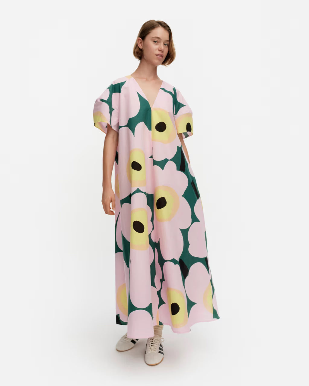 Marimekko mekko Kaffet Unikko, monivärinen kuosi