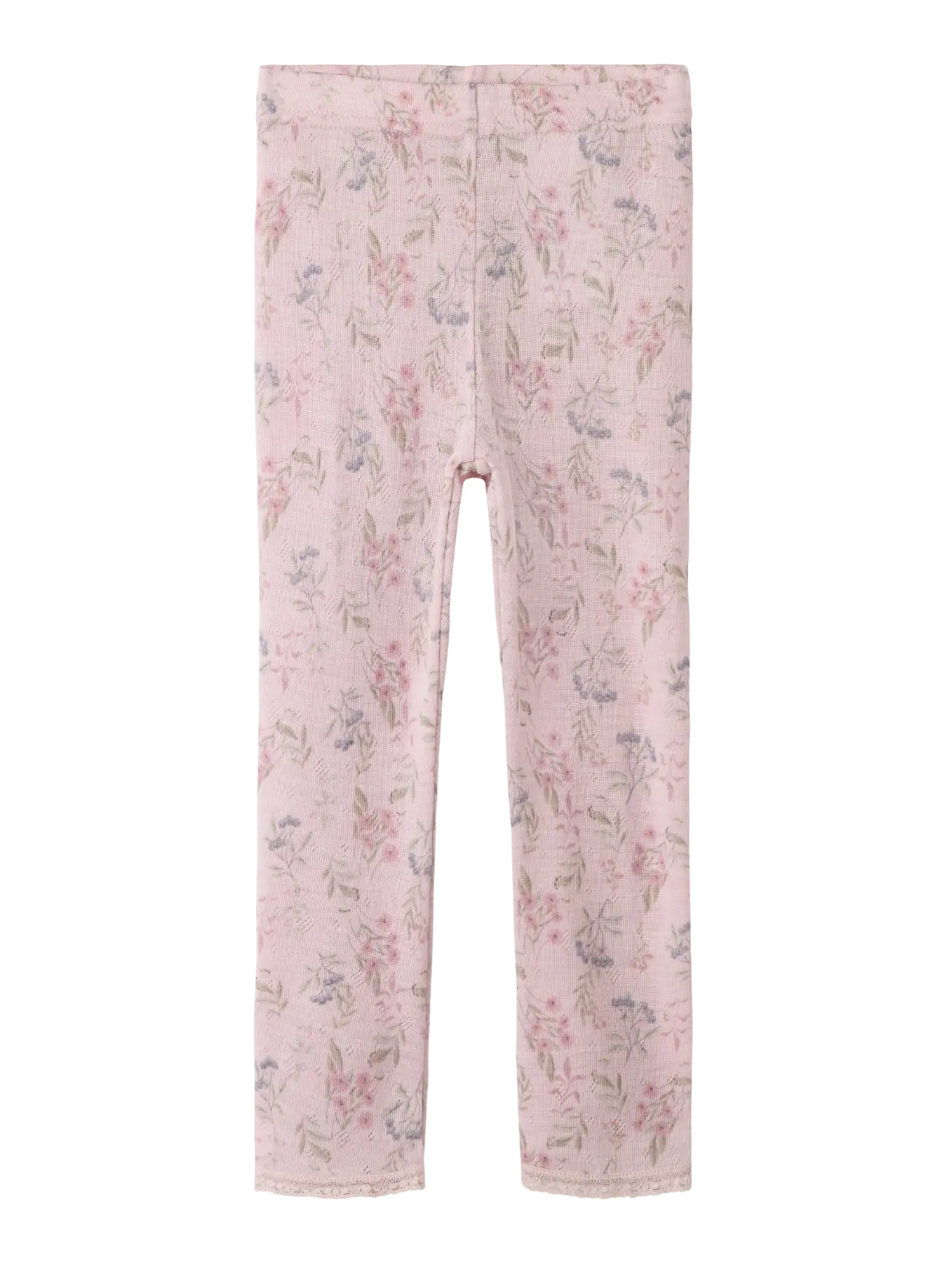 Name It lasten leggingsit Wang Wool Needle, vaaleanpunainen kuosi