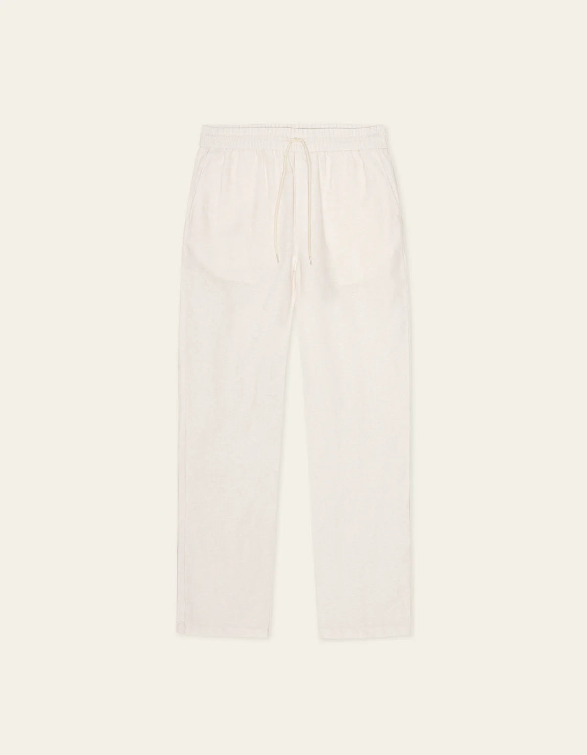 Les Deux miesten housut Patrick Linen Pants, valkoinen