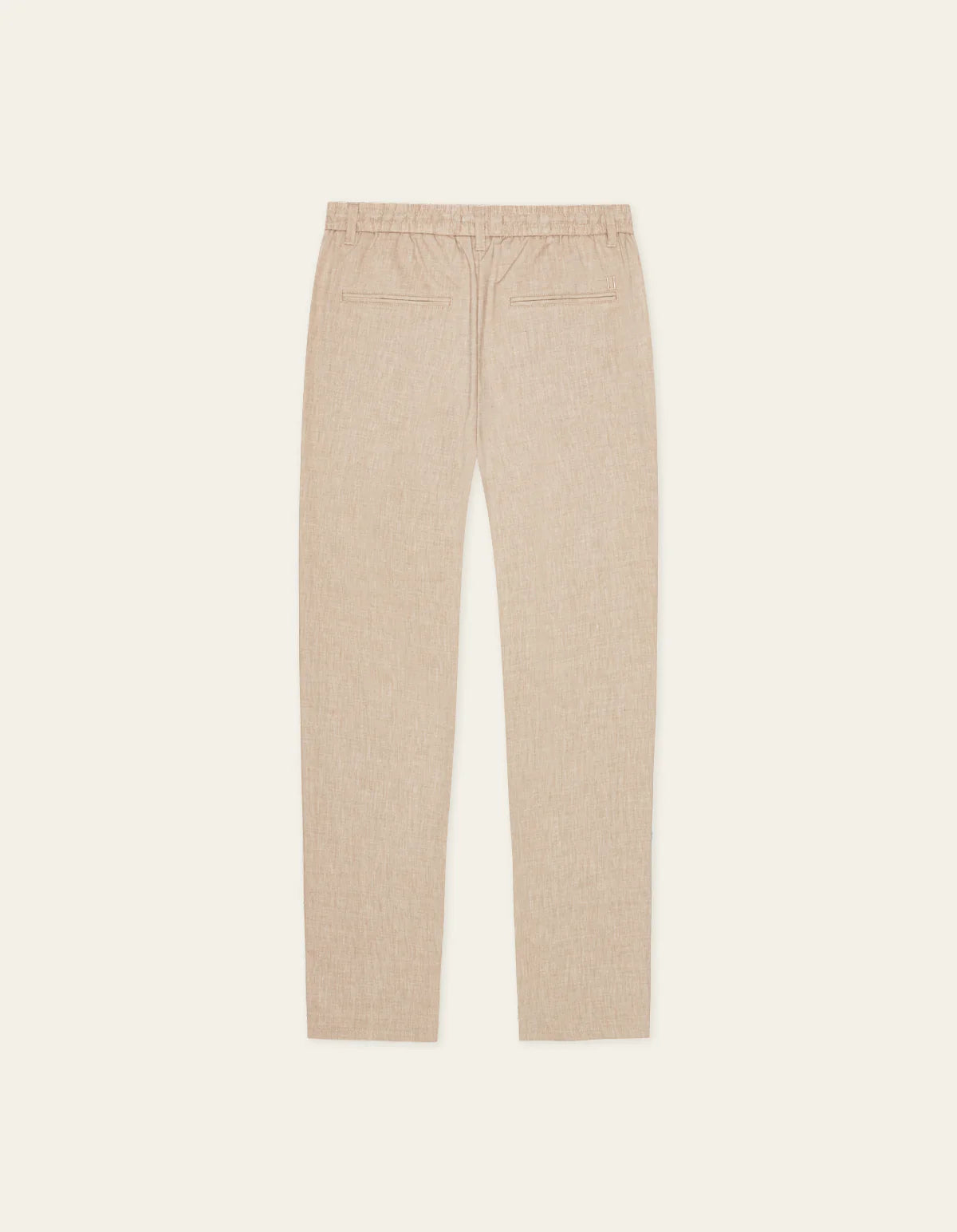 Les Deux miesten housut Como Tapered Slub Pants, beige