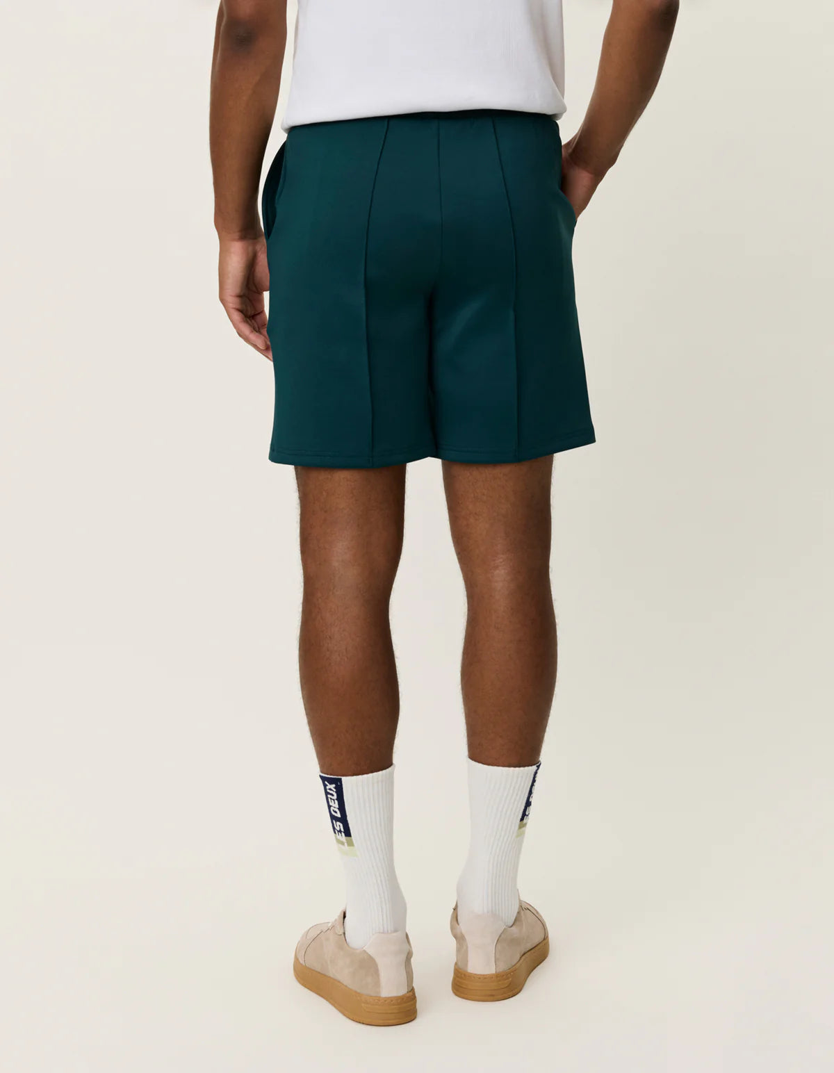 Les Deux miesten shortsit Ballier Crew Track Shorts, vihreä