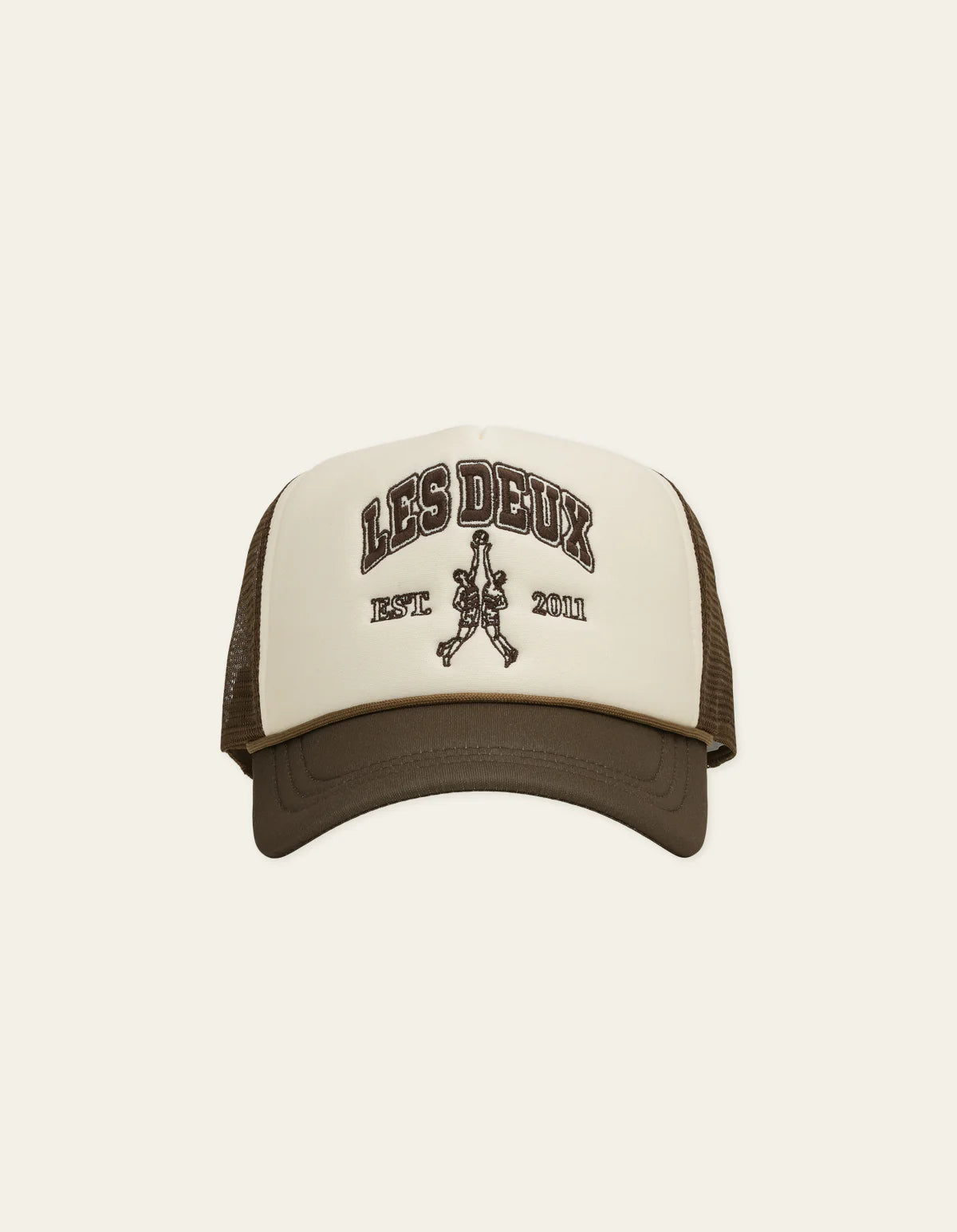Les Deux miesten lippis Basketball Player Trucker Cap