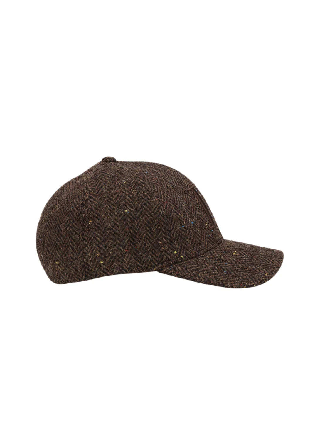 Les Deux miesten lippis Core Herringbone Baseball Cap, tummanruskea
