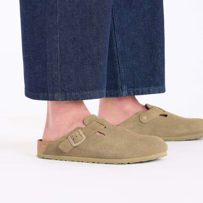 Birkenstock naisten tossut Boston, vaalea beige