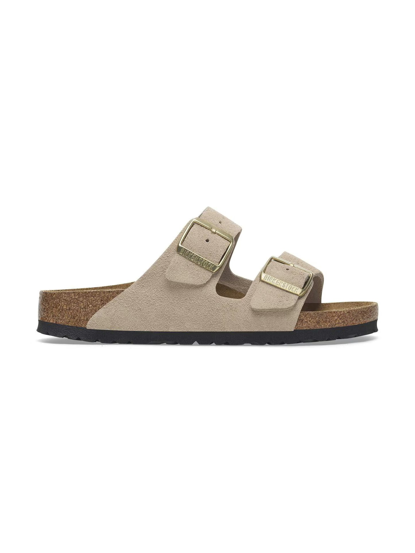 Birkenstock unisex sandaalit Arizona Narrow Suede Leather, sandcastle beige