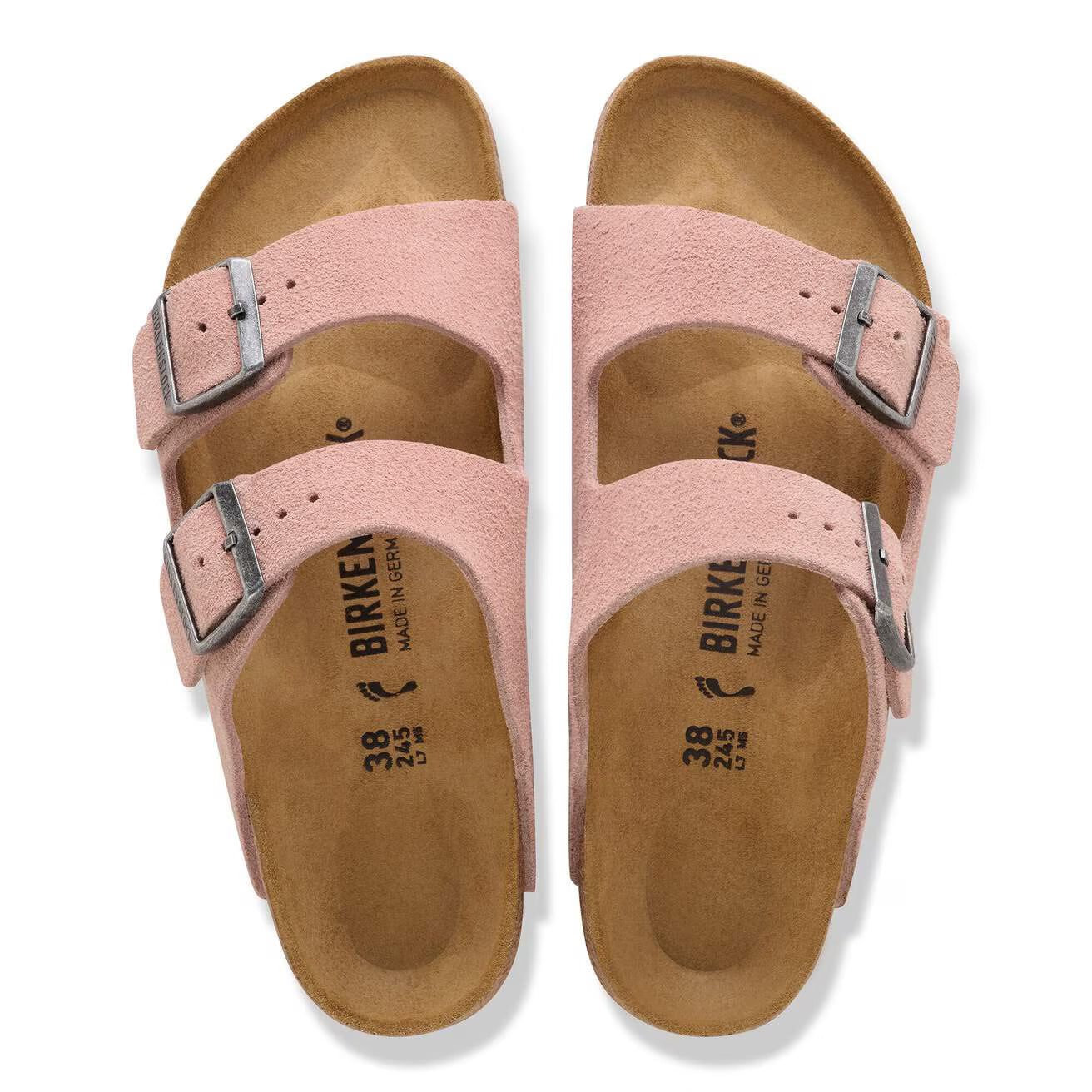 Birkenstock unisex Arizona Narrow Suede Leather, vaaleanpunainen