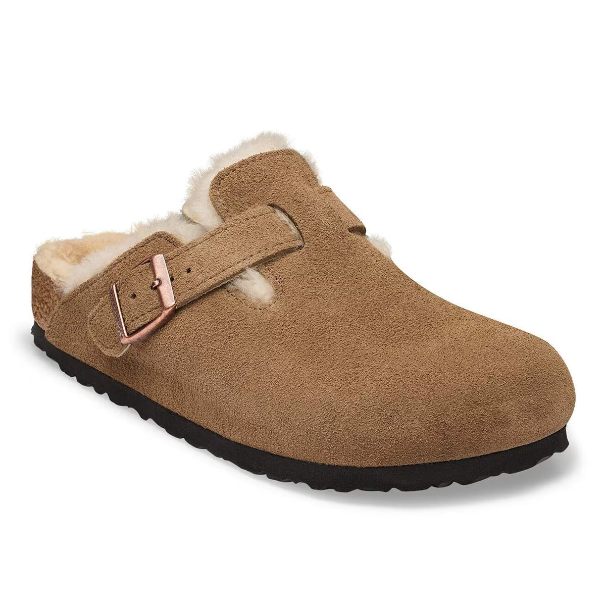 Birkenstock naisten kengät Boston Shearling, keskiruskea