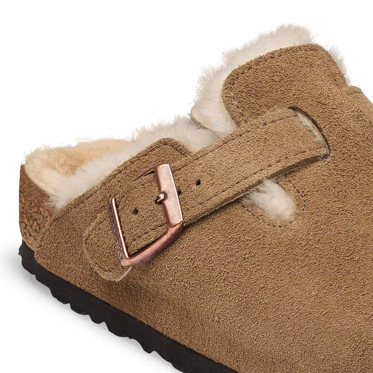 Birkenstock naisten kengät Boston Shearling, keskiruskea