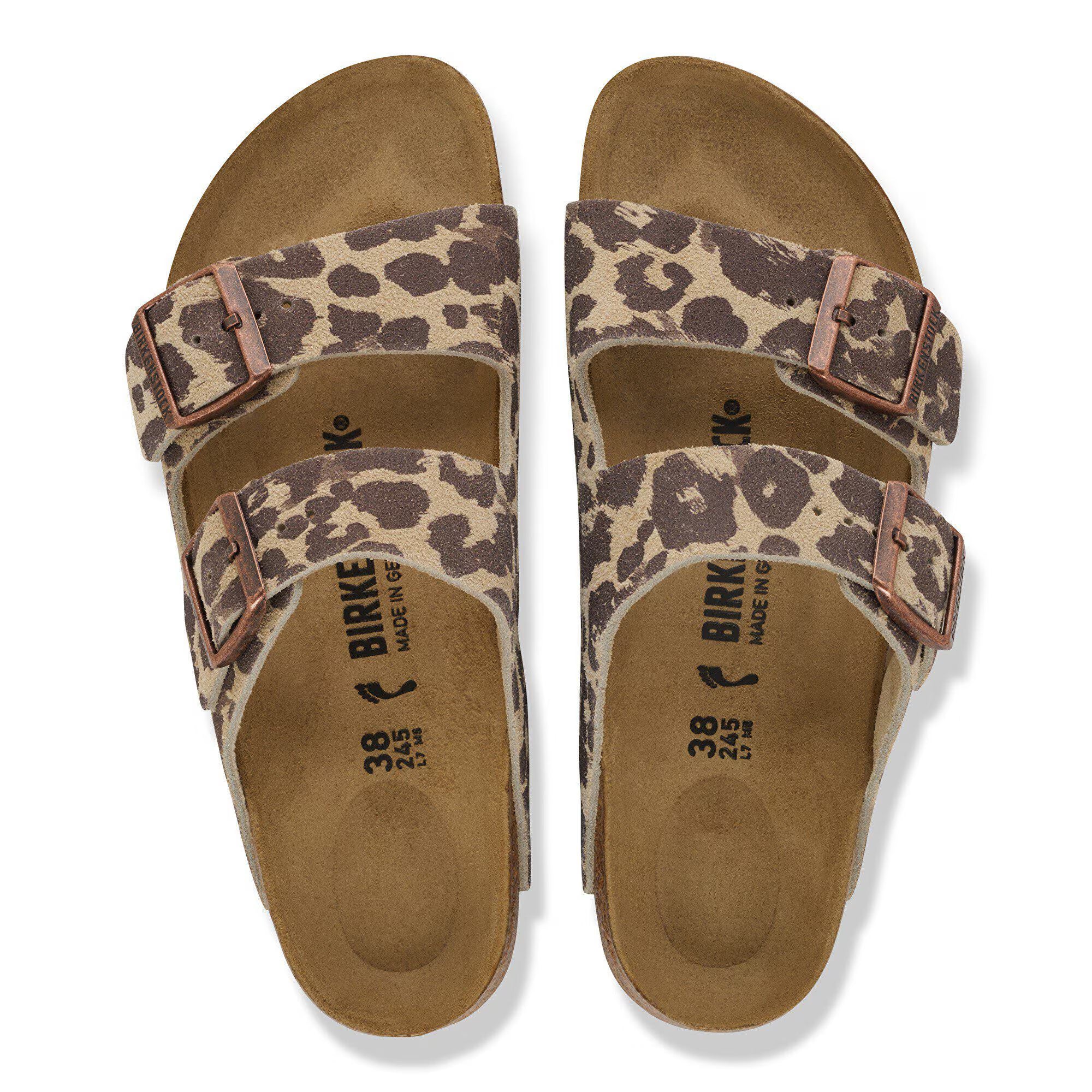 Birkenstock naisten sandaalit Arizona Narrow, ruskea kuosillinen