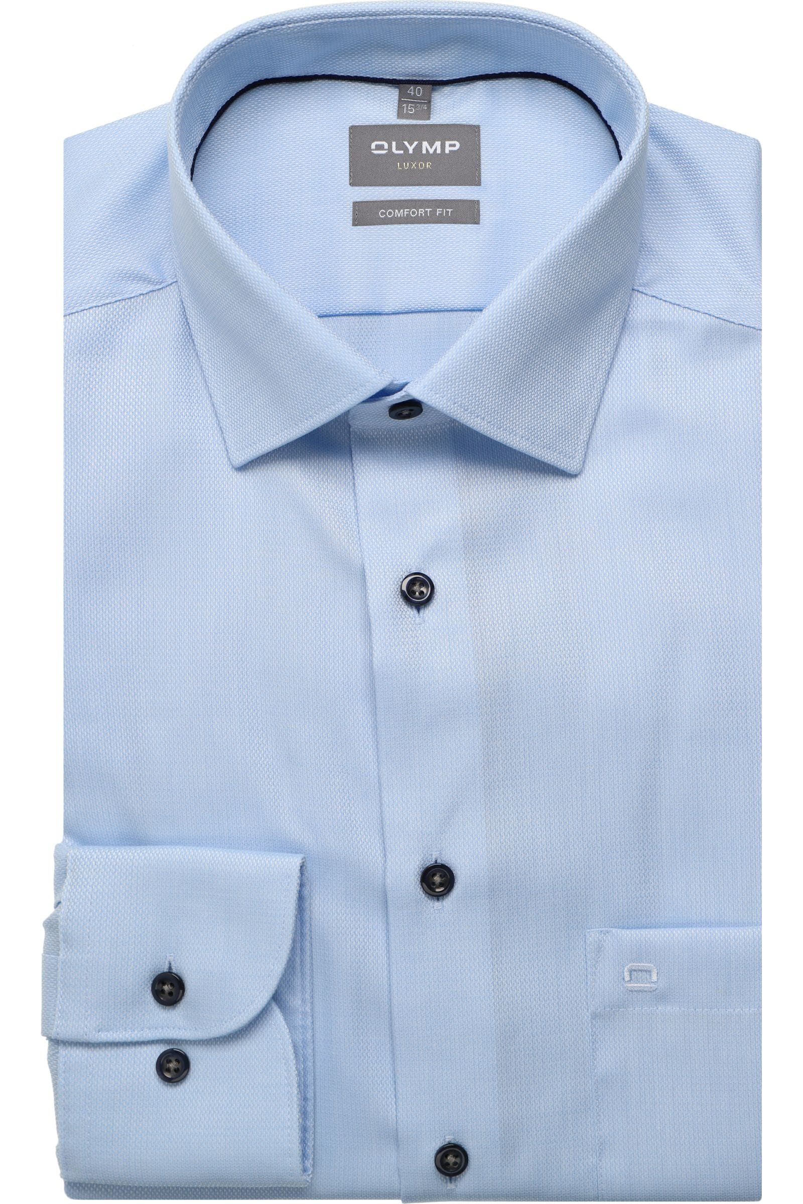 Olymp kauluspaita Luxor Comfort Fit LB, vaaleansininen