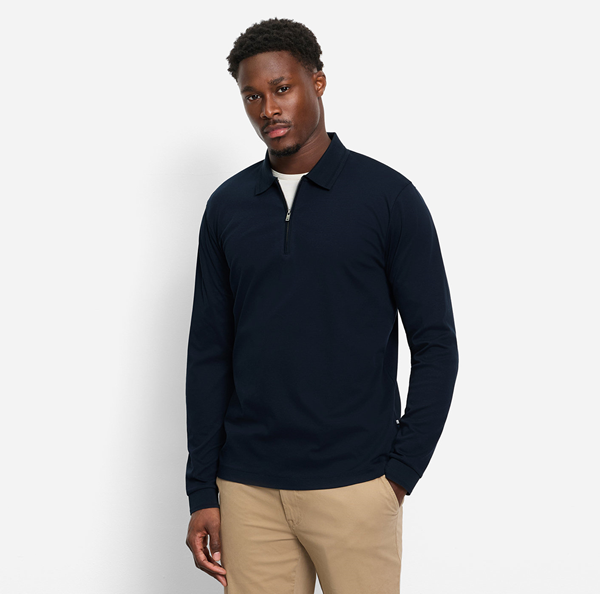 JERSEY POLO LONGSLEEVE TUMMANSININEN