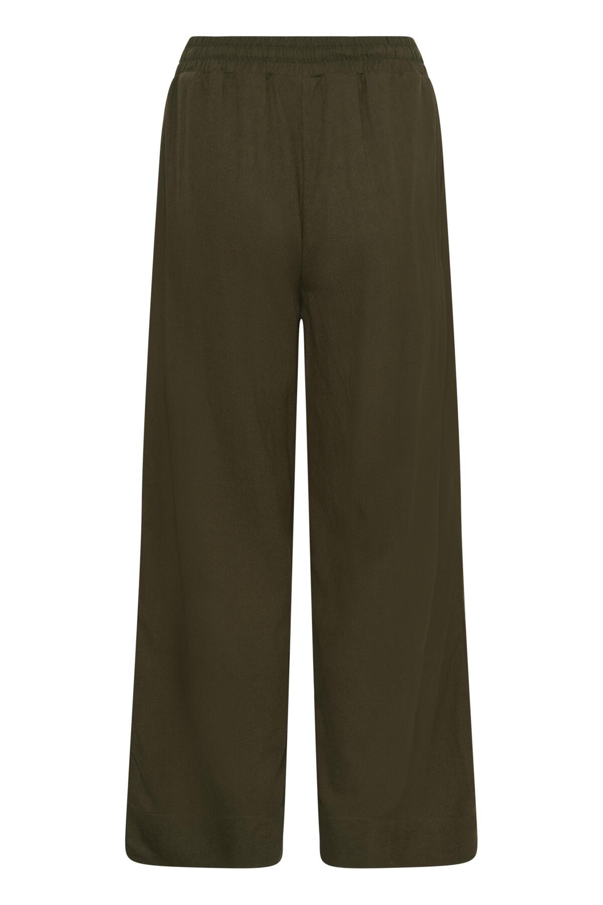 My Essential Wardrobe naisten suorat housut Dias Pant, tummanvihreä