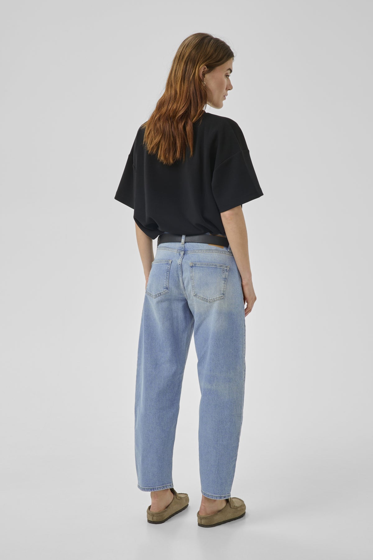 My Essential Wardrobe naisten farkut Baloo High Barrel 139, vaaleansininen