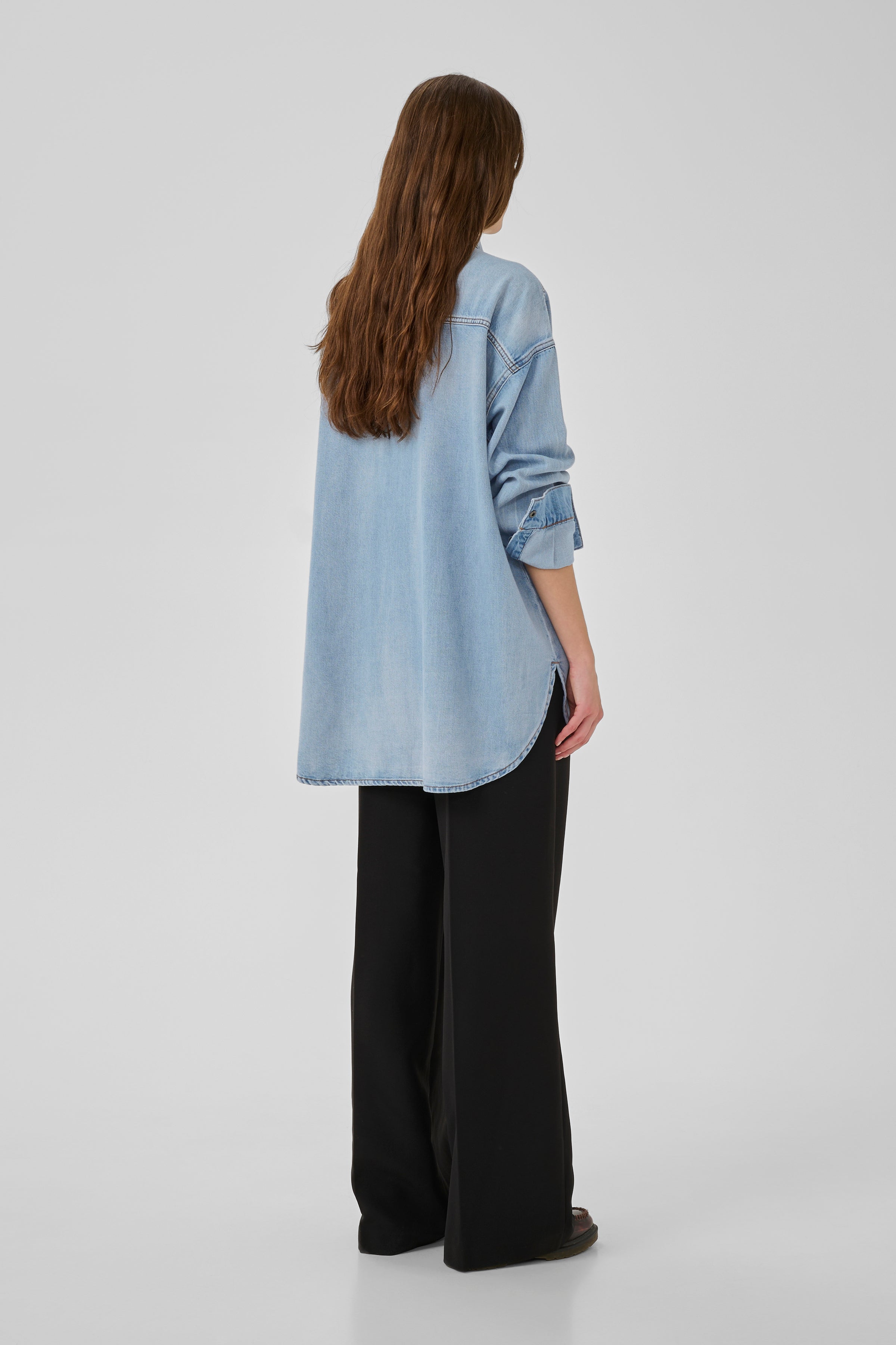 My Essential Wardrobe naisten farkkupaita HilmaMW 171 Shirt, vaaleansininen