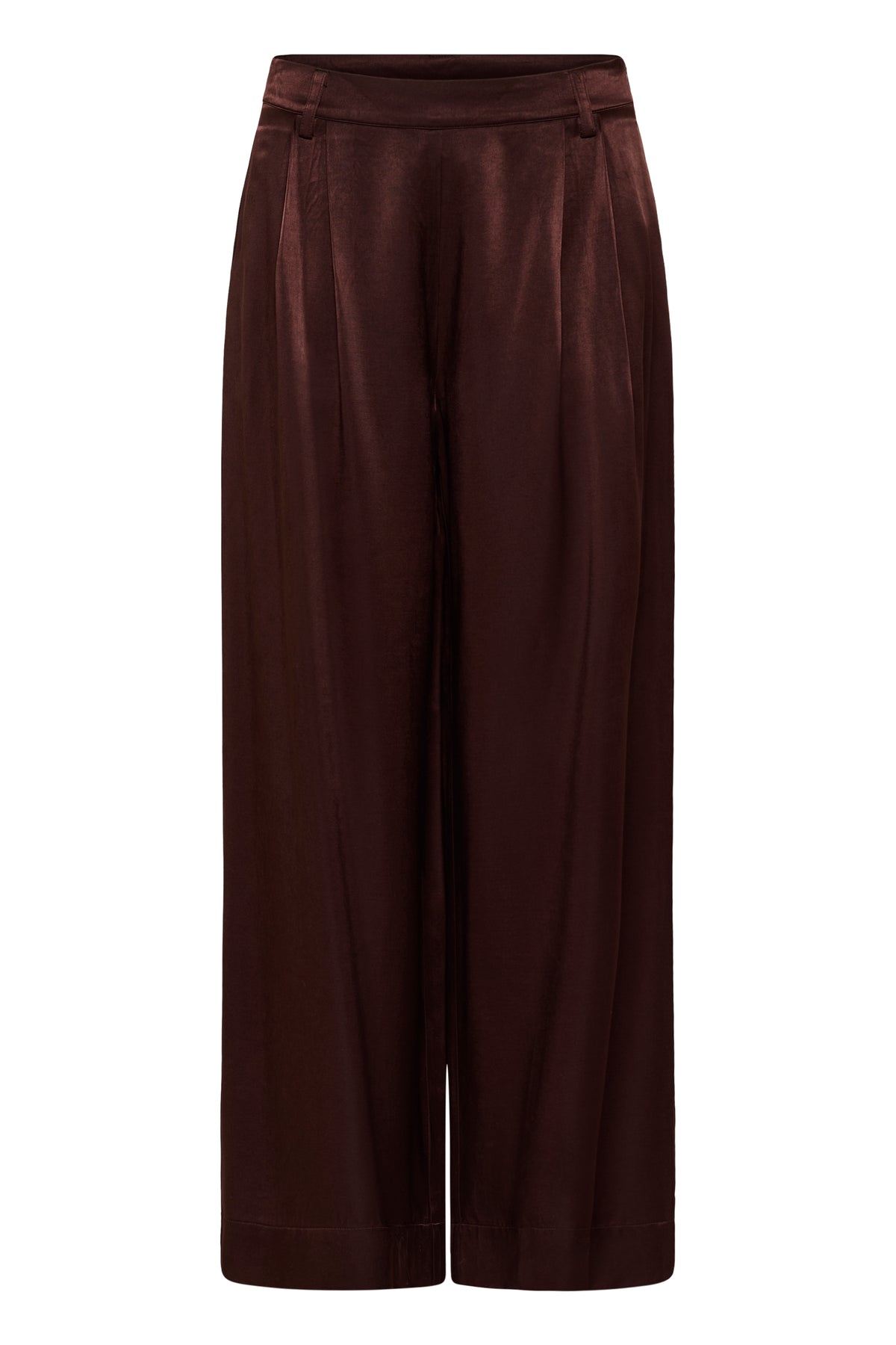 My Essential Wardrobe naisten housut MWEstelle Wide pant, Chocolate Plum