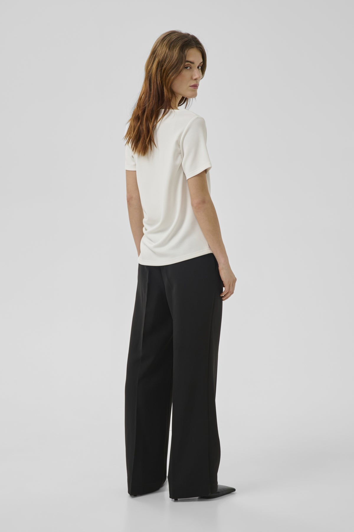 My Essential Wardrobe naisten t-paita MWHelle Asymmetric Tee, valkoinen