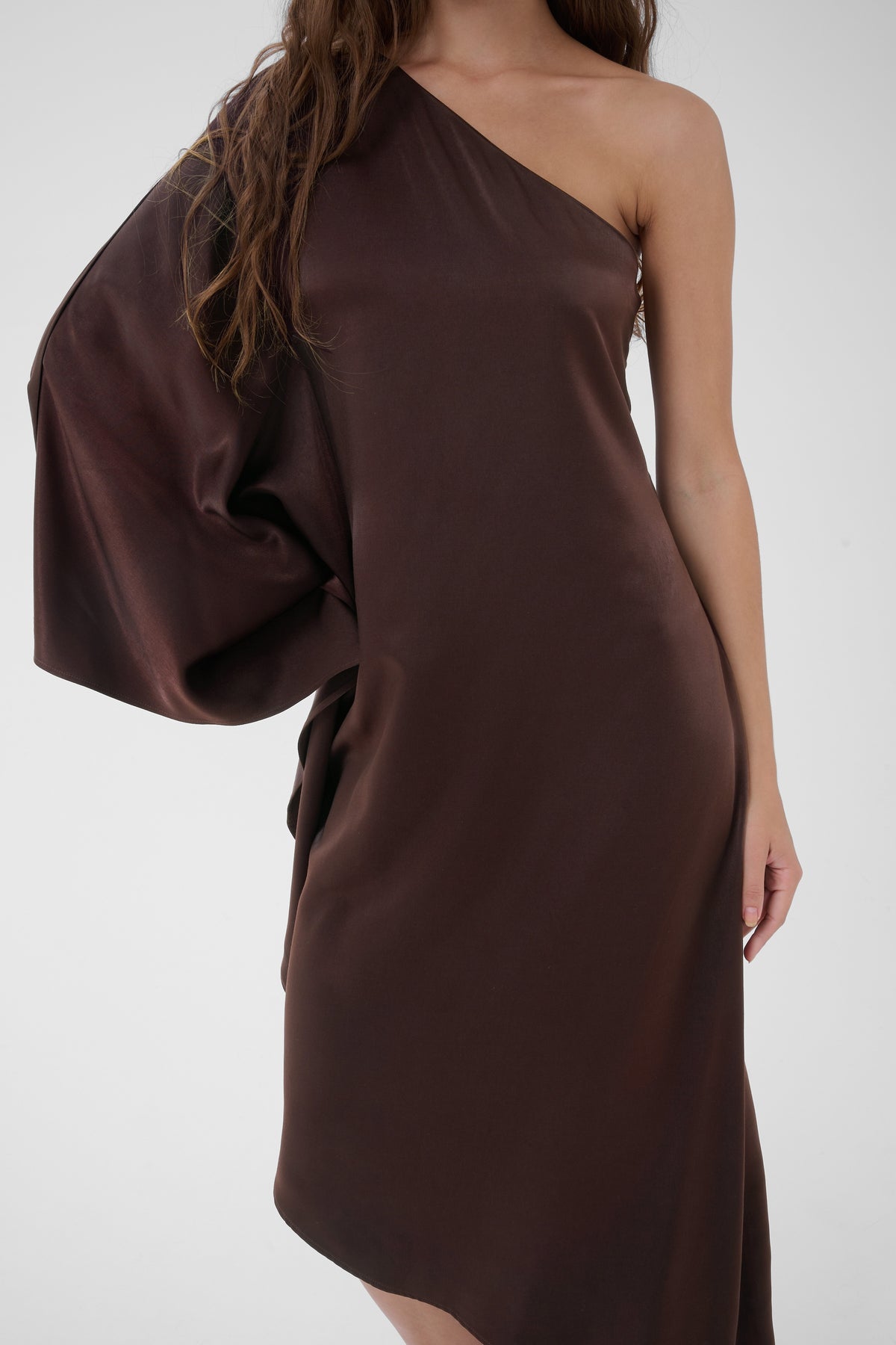 MY ESSENTIAL WARDROBE naisten juhlamekko MWEstelle Asymmetric Dress, Chocolate Plum