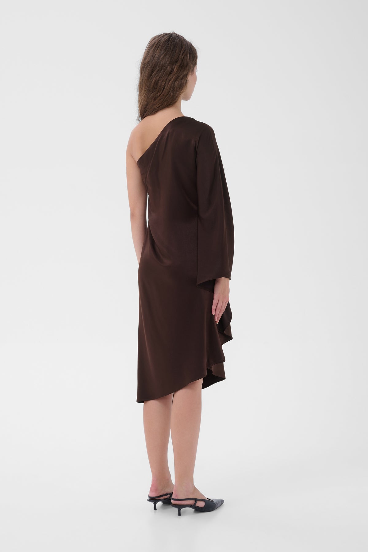 MY ESSENTIAL WARDROBE naisten juhlamekko MWEstelle Asymmetric Dress, Chocolate Plum