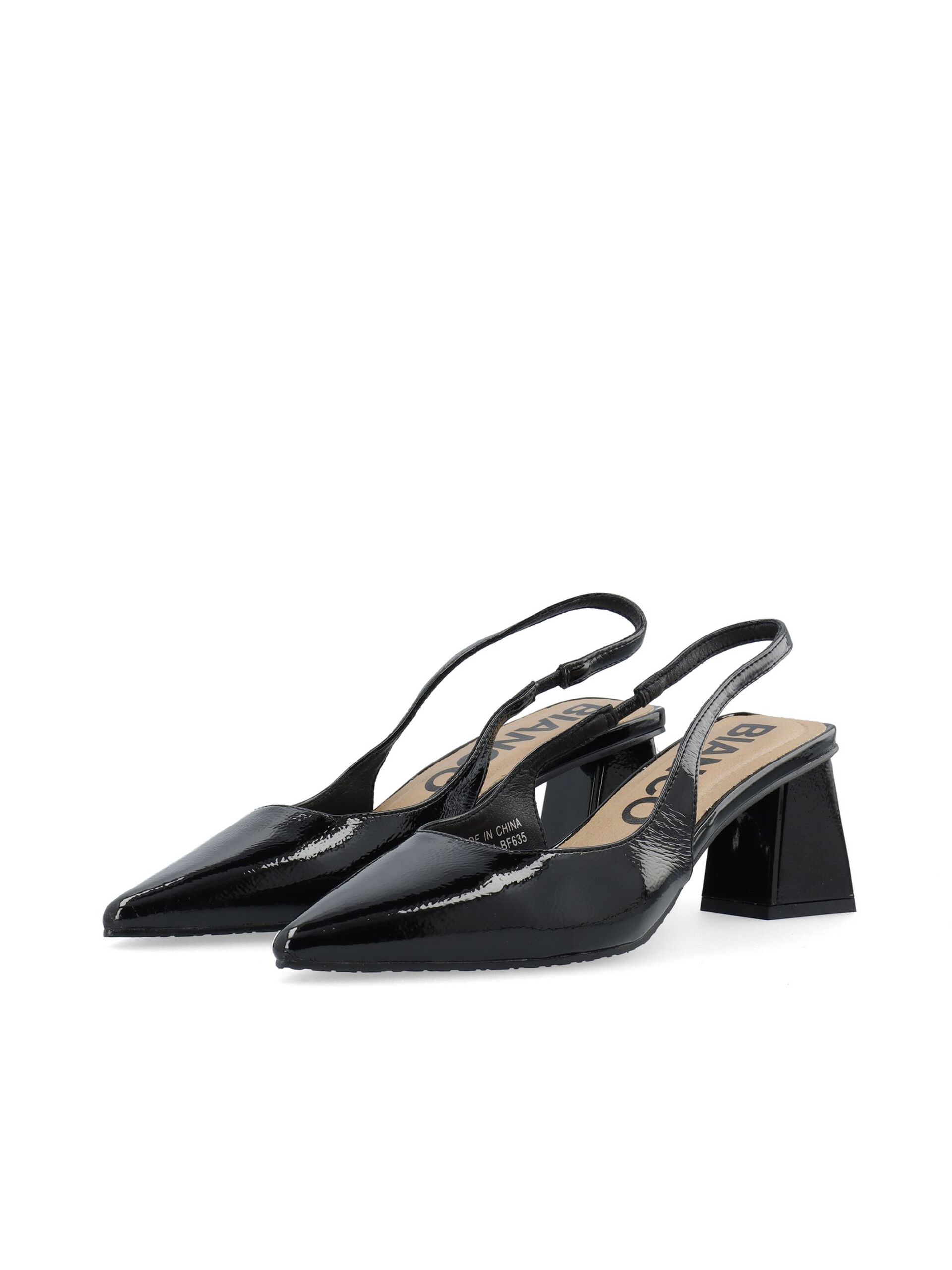 Bianco naisten avokkaat Biamaralyn Slingback Heel Patent, musta