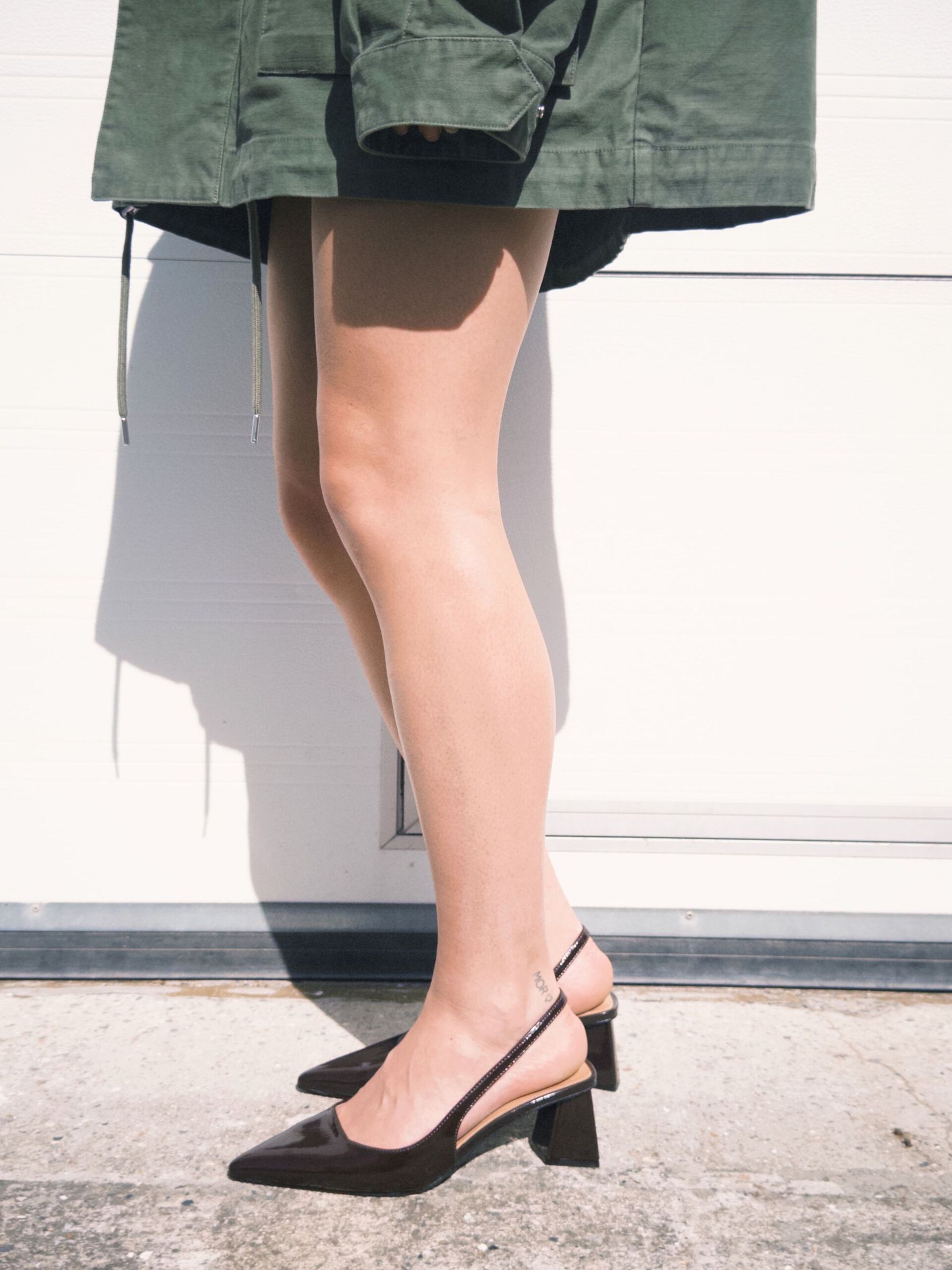 Bianco naisten avokkaat Biamaralyn Slingback Heel Patent, tummanruskea