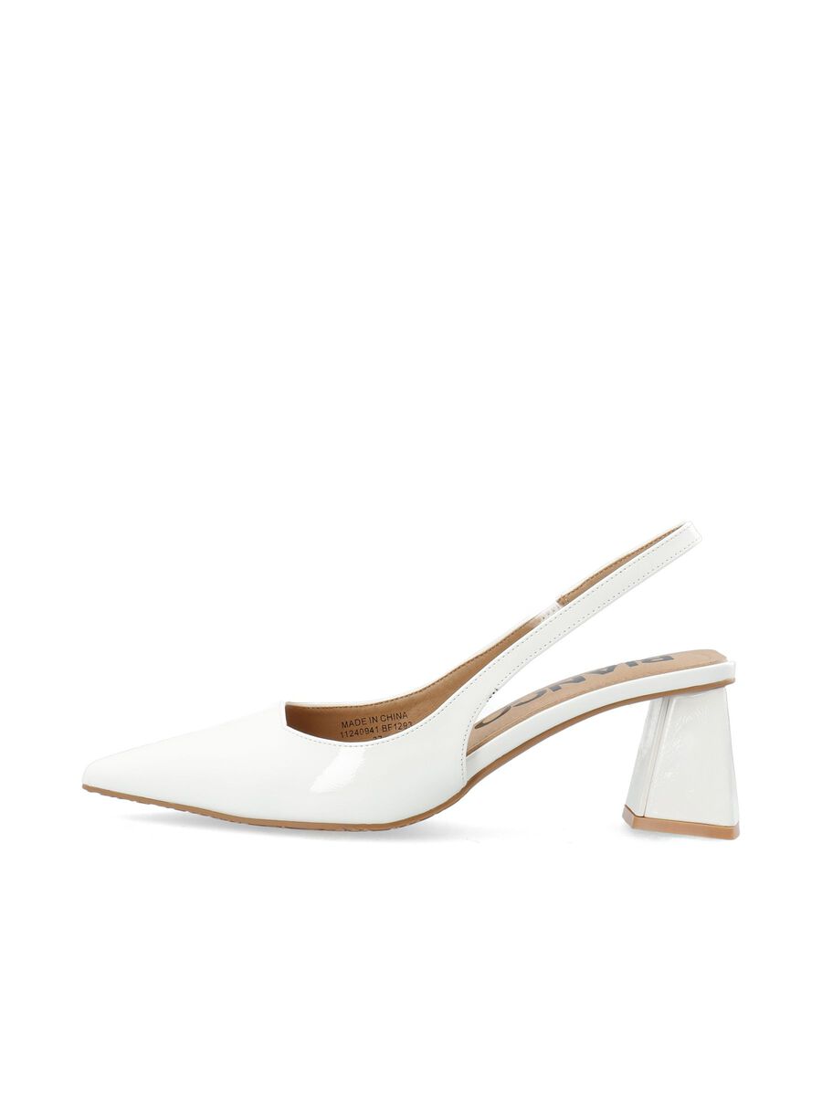 Bianco naisten korkokengät Biamaralyn Slingbacks, luonnonvalkoinen