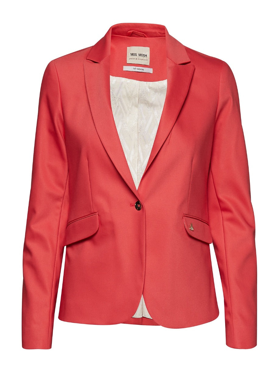 Mos Mosh Naisten Bleiseri, Blake Night Blazer Sustainable Koralli