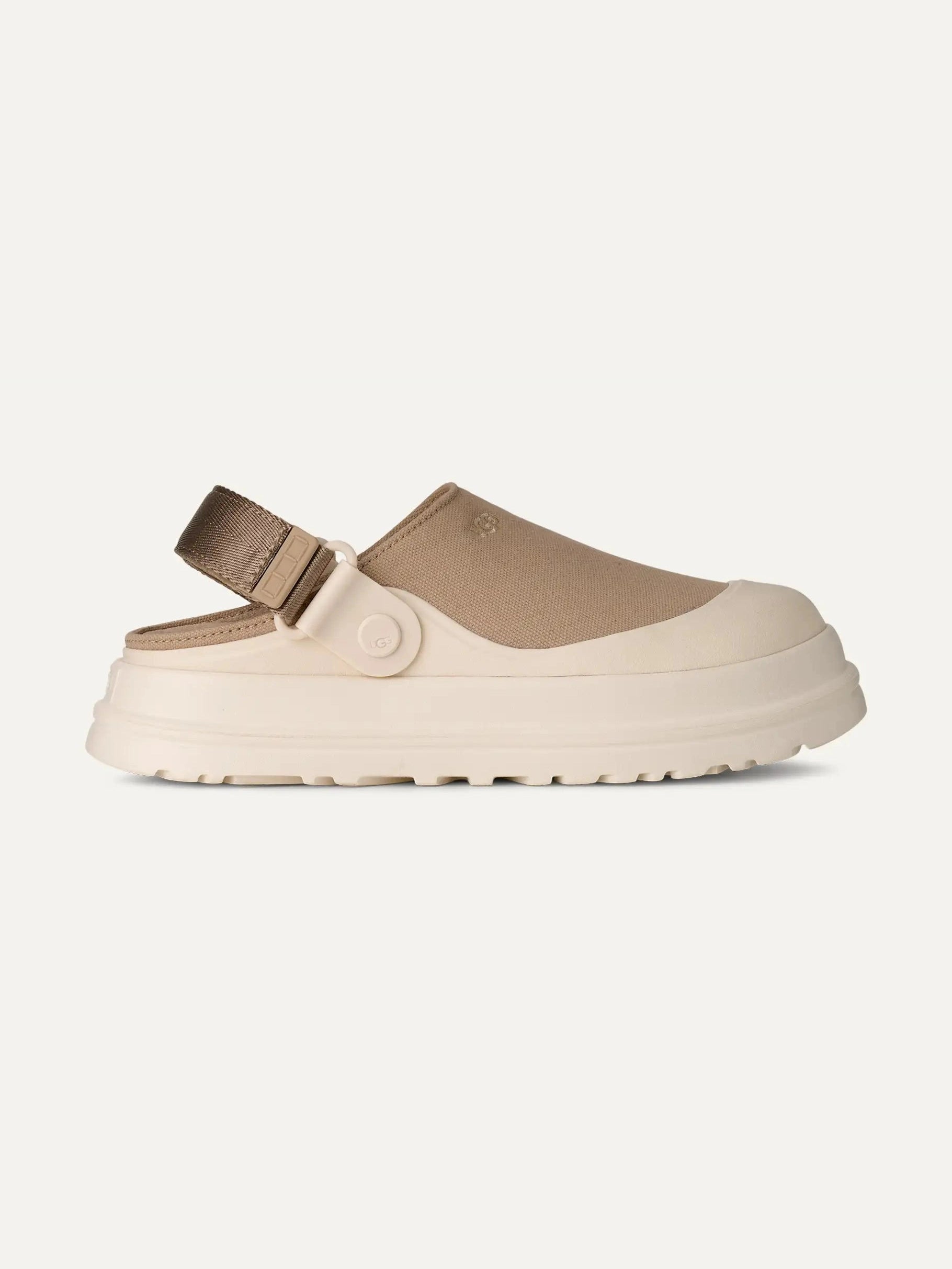 UGG naisten kengät W Goldenglow Canvas Clog, vaalea beige