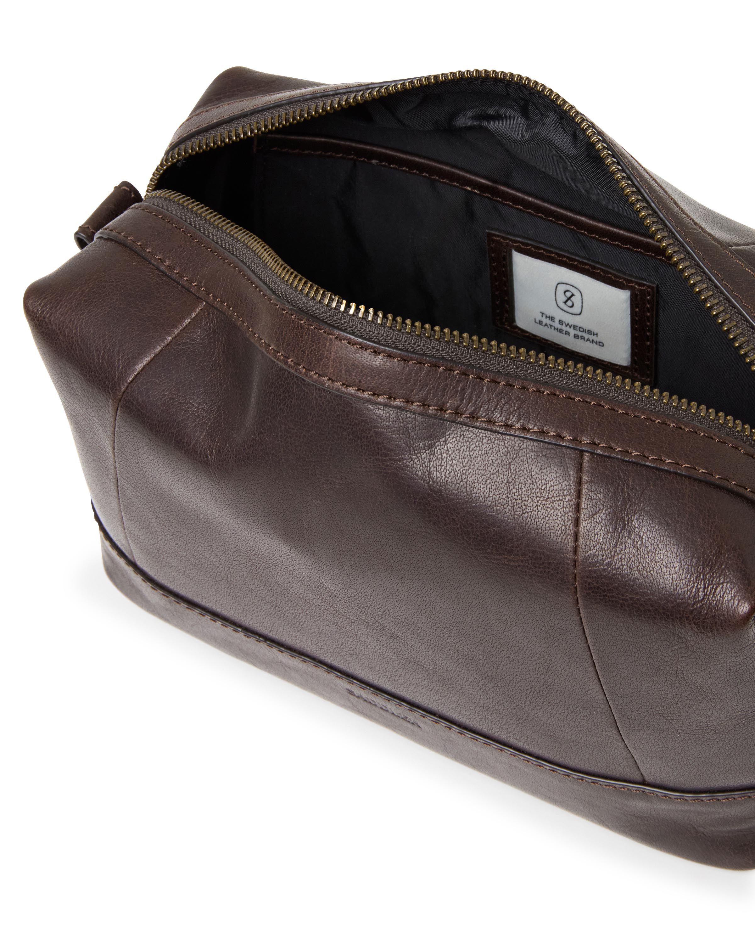 Saddler toilettilaukku Cay Toiletry Bag, tummanruskea