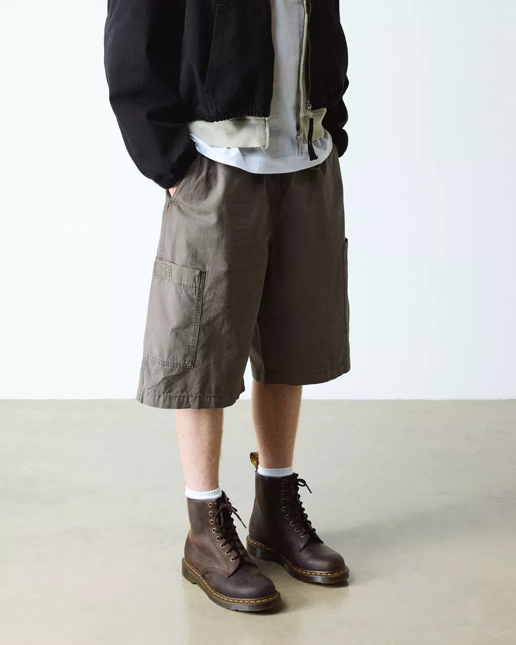 Dr. Martens maiharit 1460 8 EYE BOOT CRAZY HORSE, keskiruskea