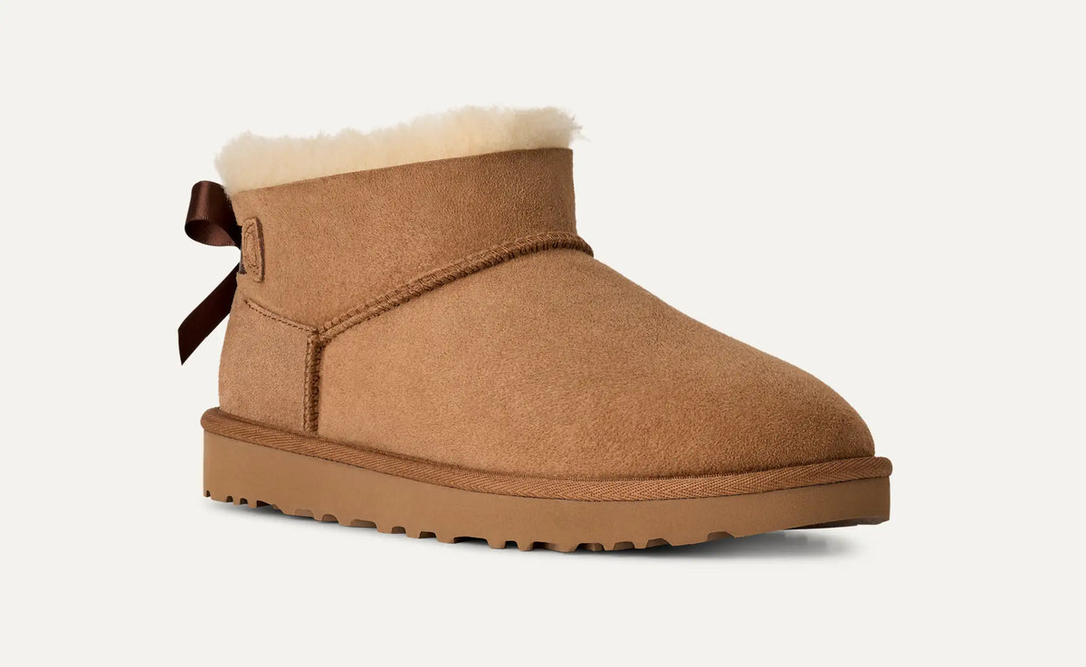 UGG naisten kengät Ultra Mini Bailey Bow Boot, Chestnut