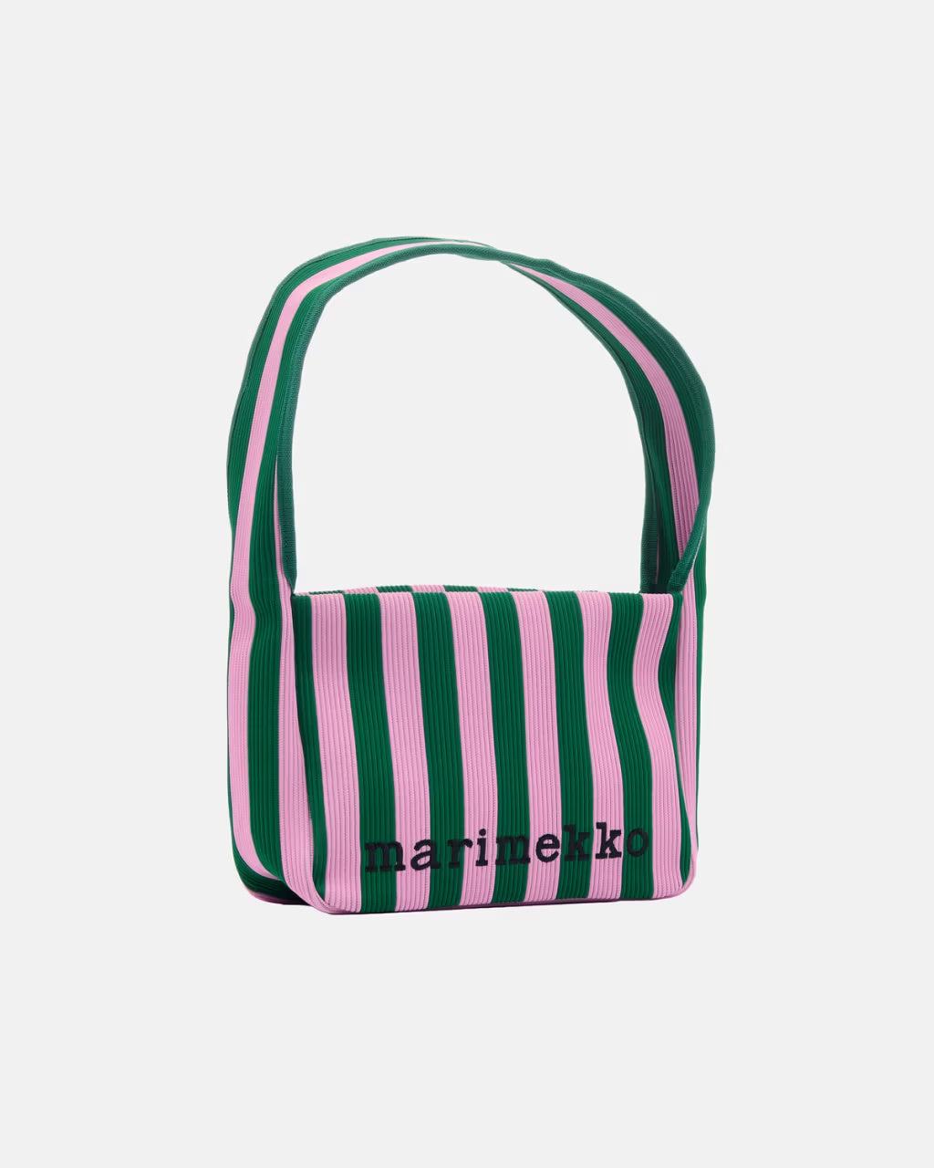 Marimekko olkalaukku Knitted Shoulderbag Merirosvo, vihreä raita