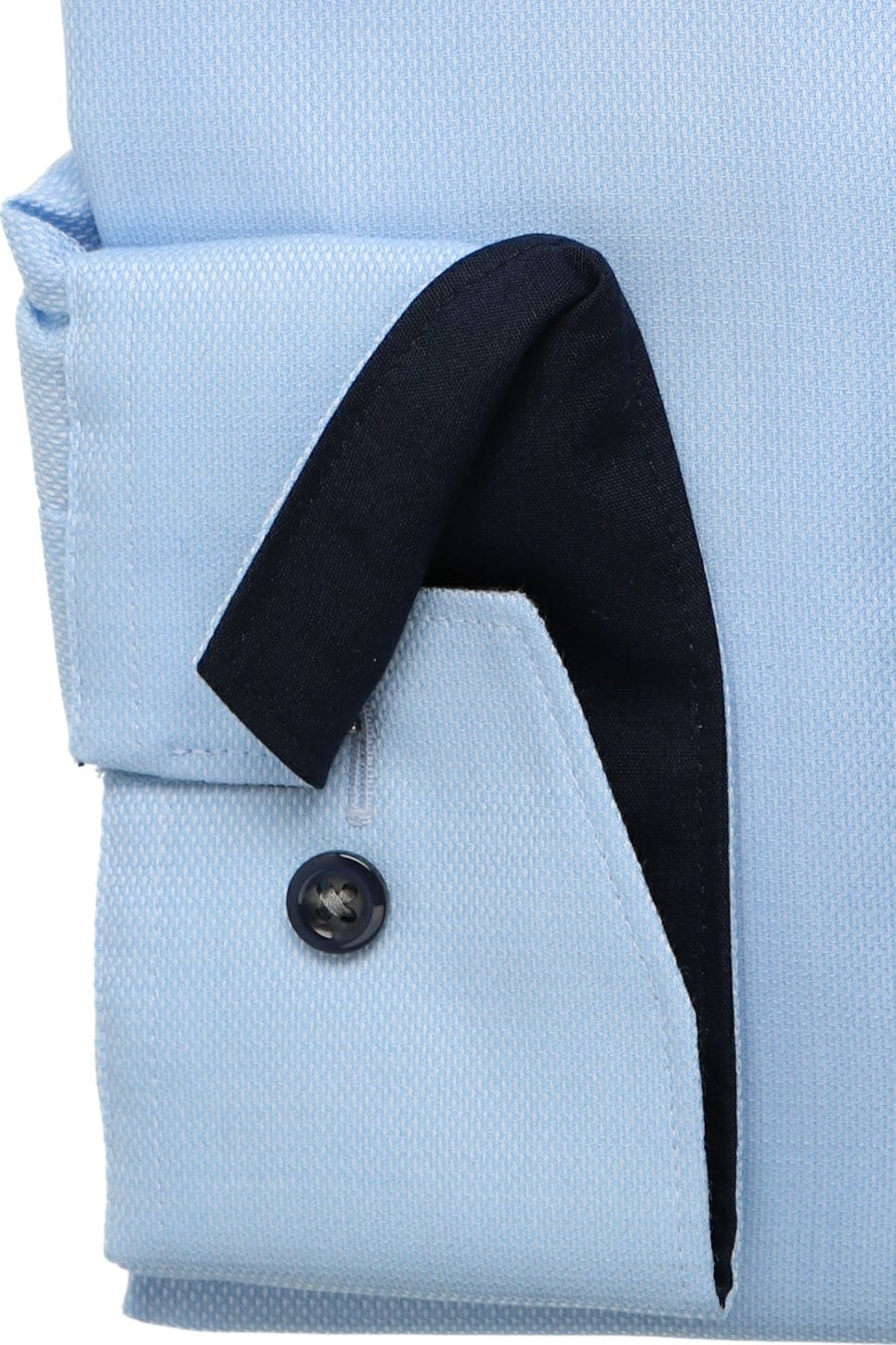 Olymp kauluspaita + Hiha Luxor Modern Fit Contrast Print, vaaleansininen