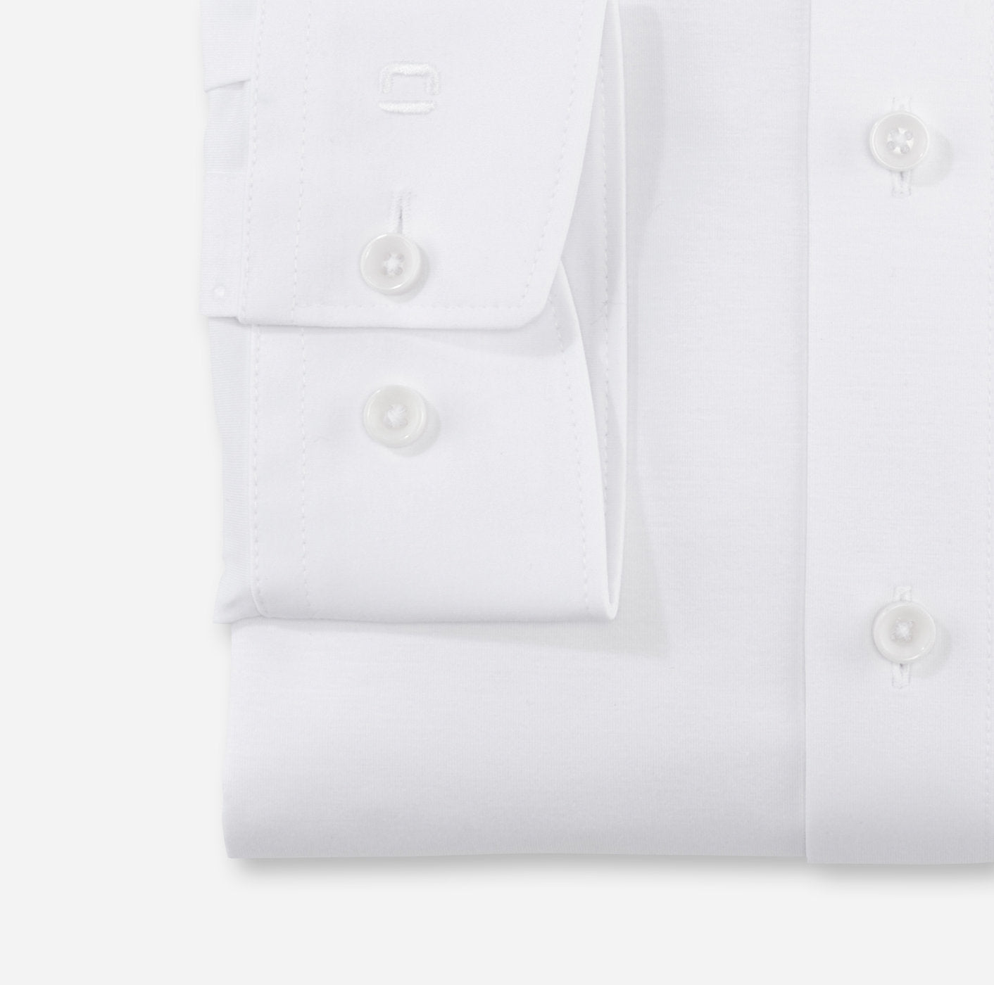 Olymp kauluspaita 24/7 Luxor Modern Fit Jersey, valkoinen