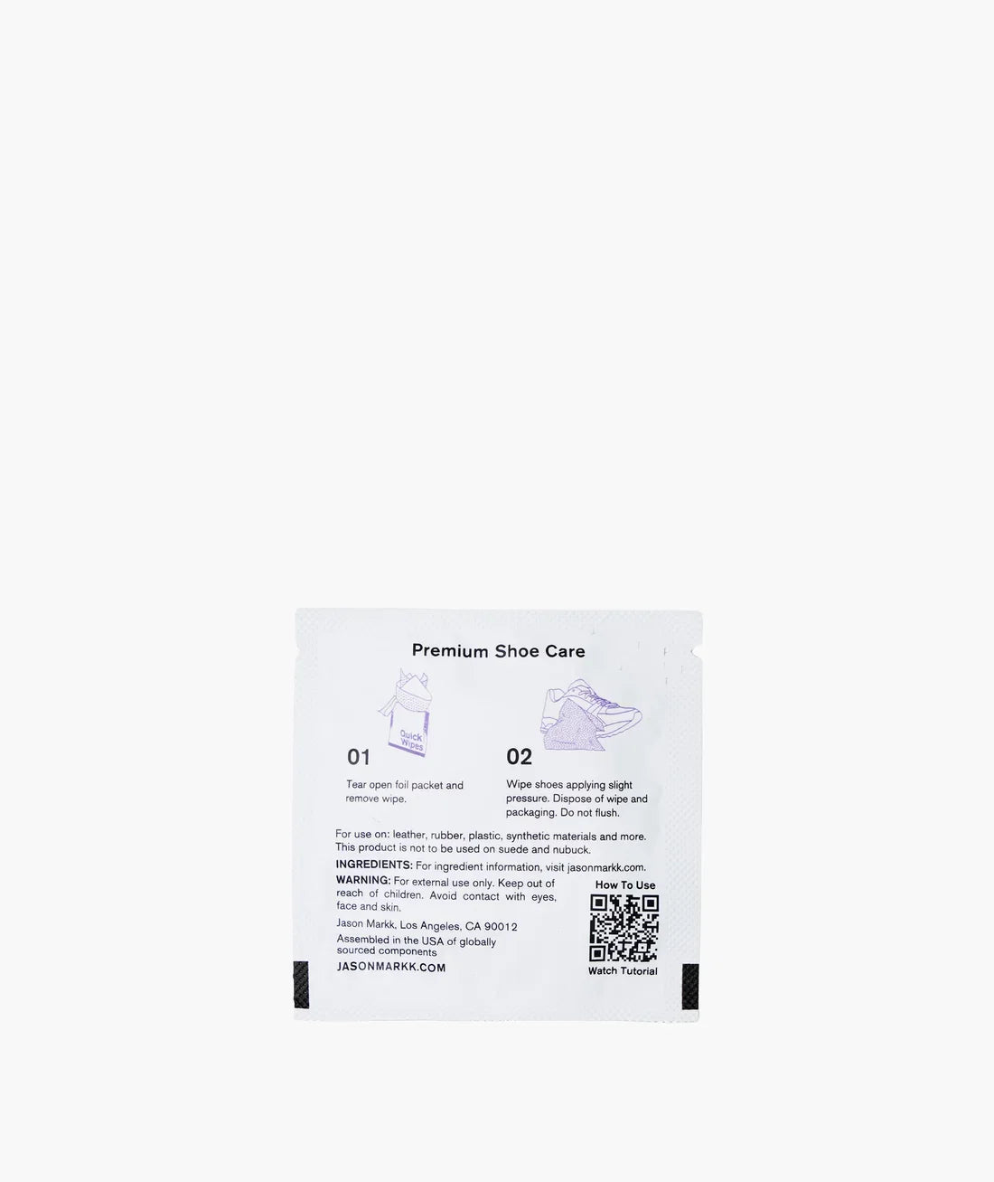 Jason Markk kenkien puhdistusliinat Shoe Cleaning Quick Wipes
