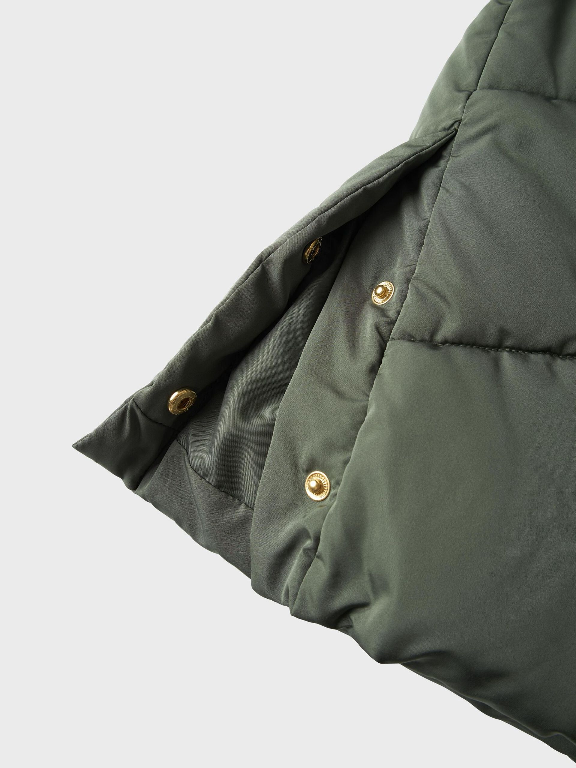 Name It lasten toppatakki NKFMEMO JACKET LONG, tummanvihreä