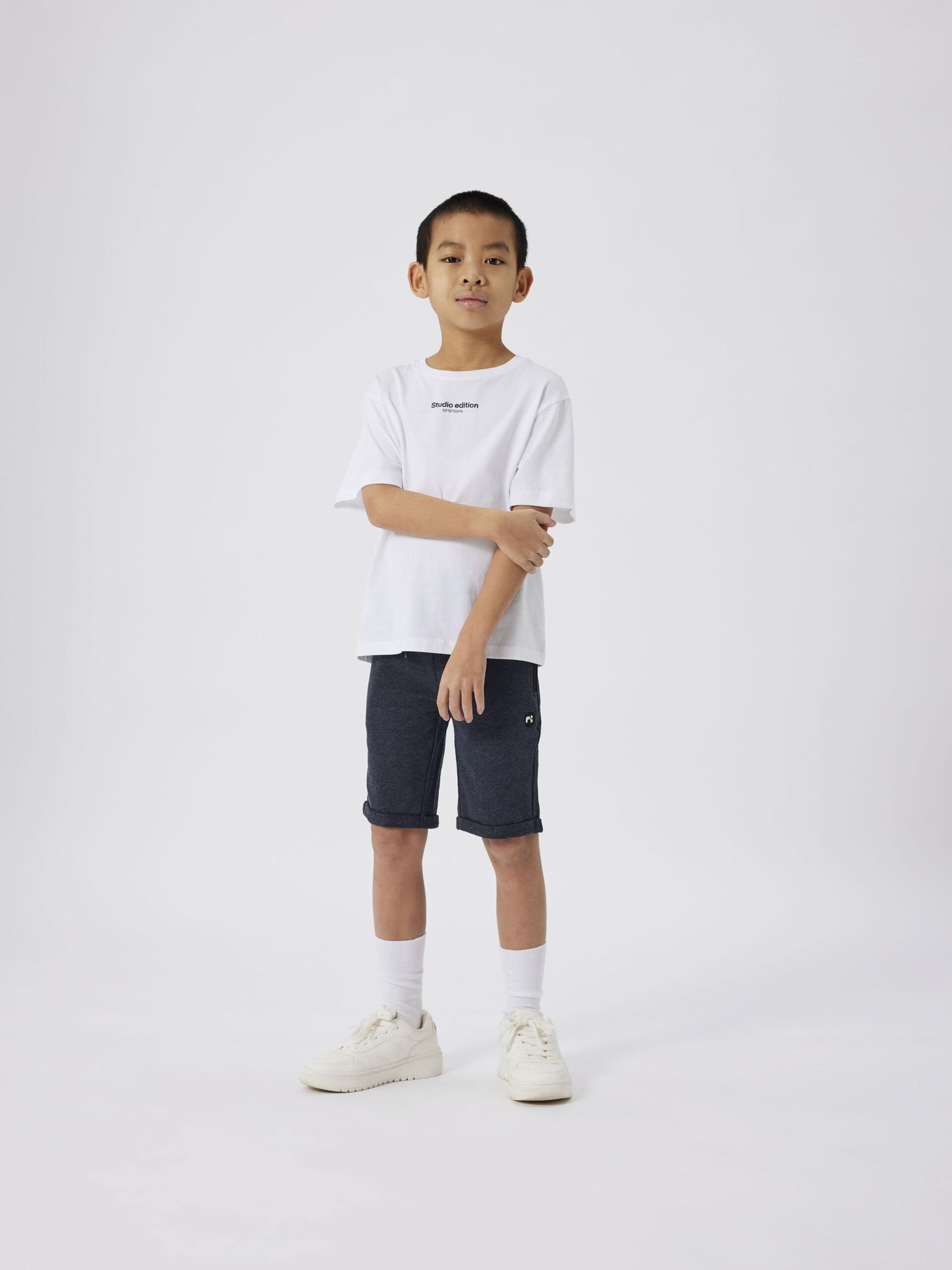 Name It lasten collegeshortsit NKMVIMO Swe Shorts, tummansininen