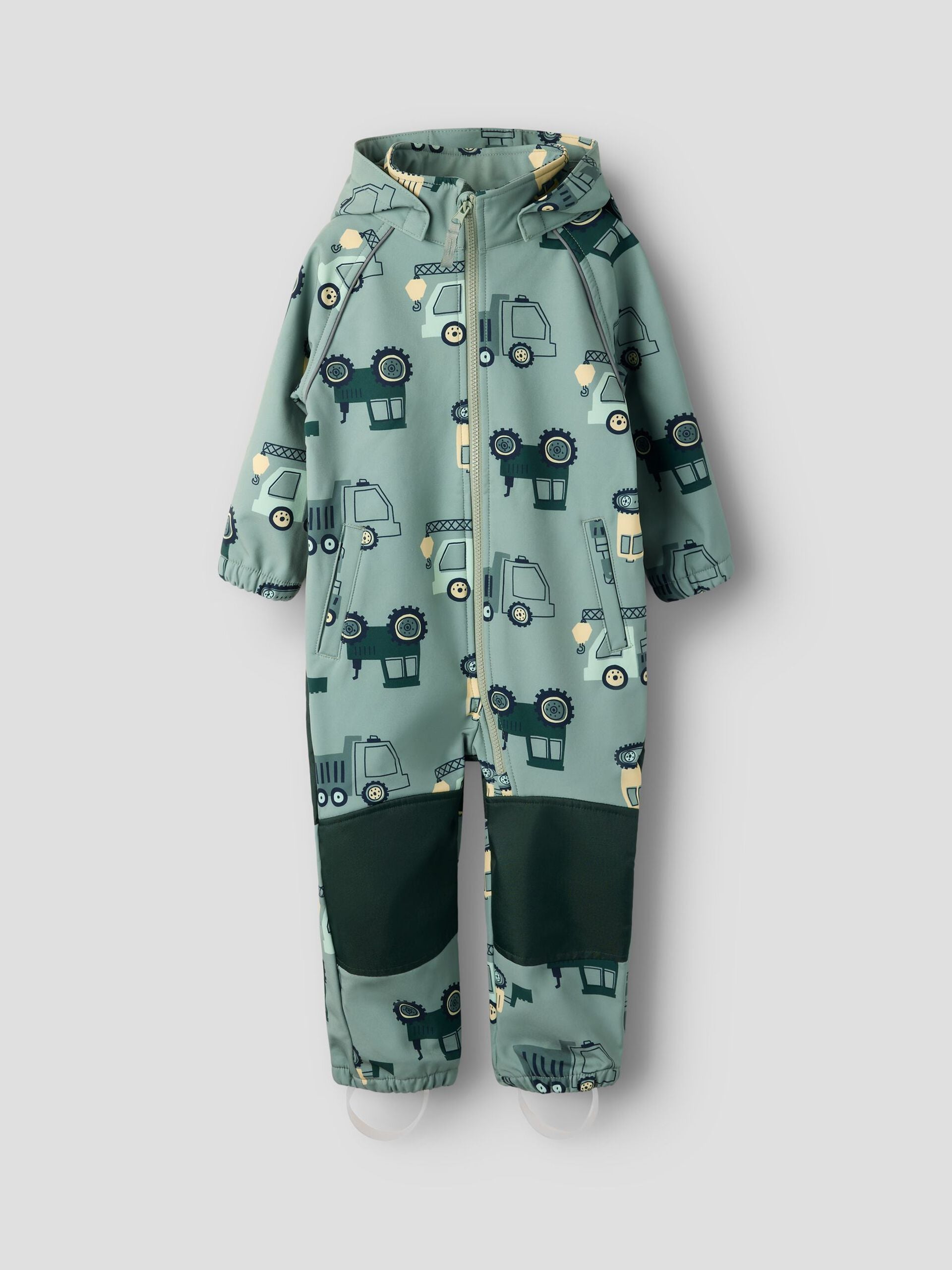 Name It lasten softshell haalari NMMALFA08 SOFTSHELL SUIT NOOS, kuosi vihreä