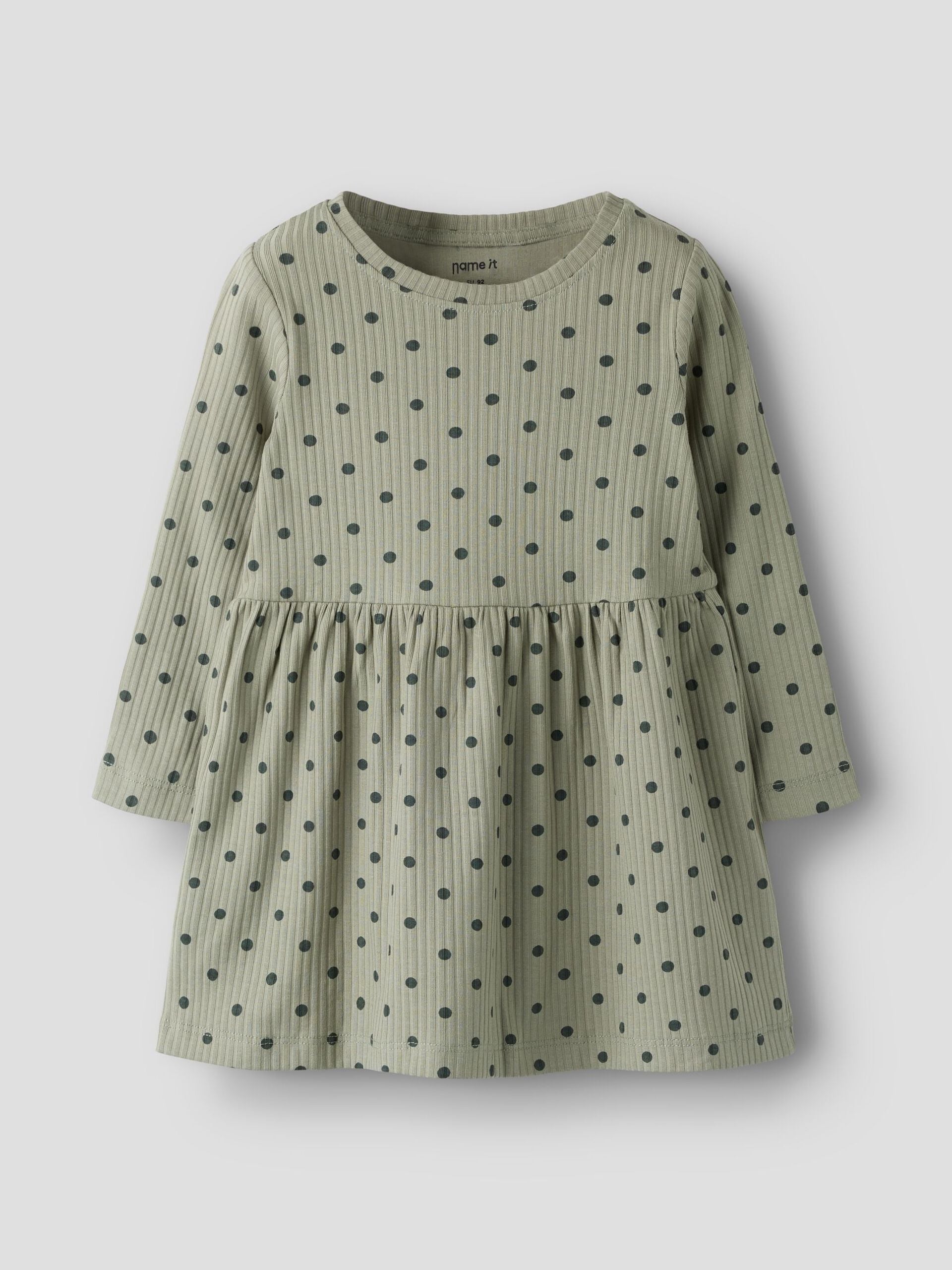 Name It lasten mekko NMFVEMMA LS DRESS, vaaleanvihreä