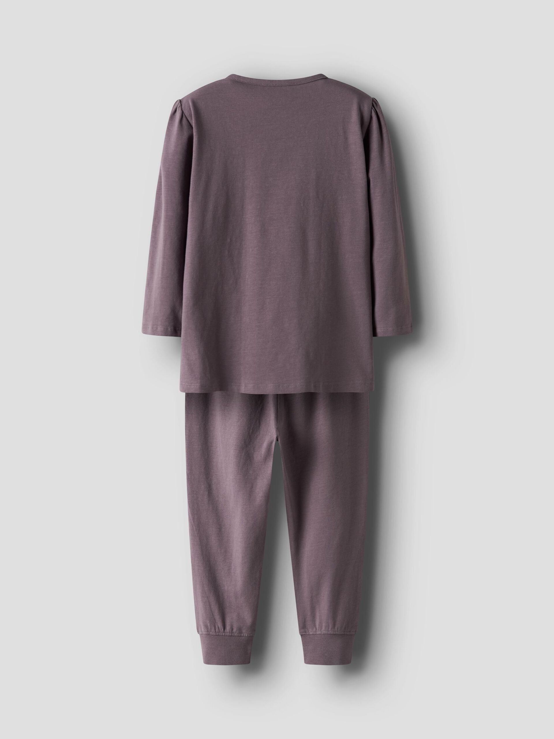 Name It lasten pyjama NMFOLINA STITCH LS NIGHTSET, tumma luumunpunainen