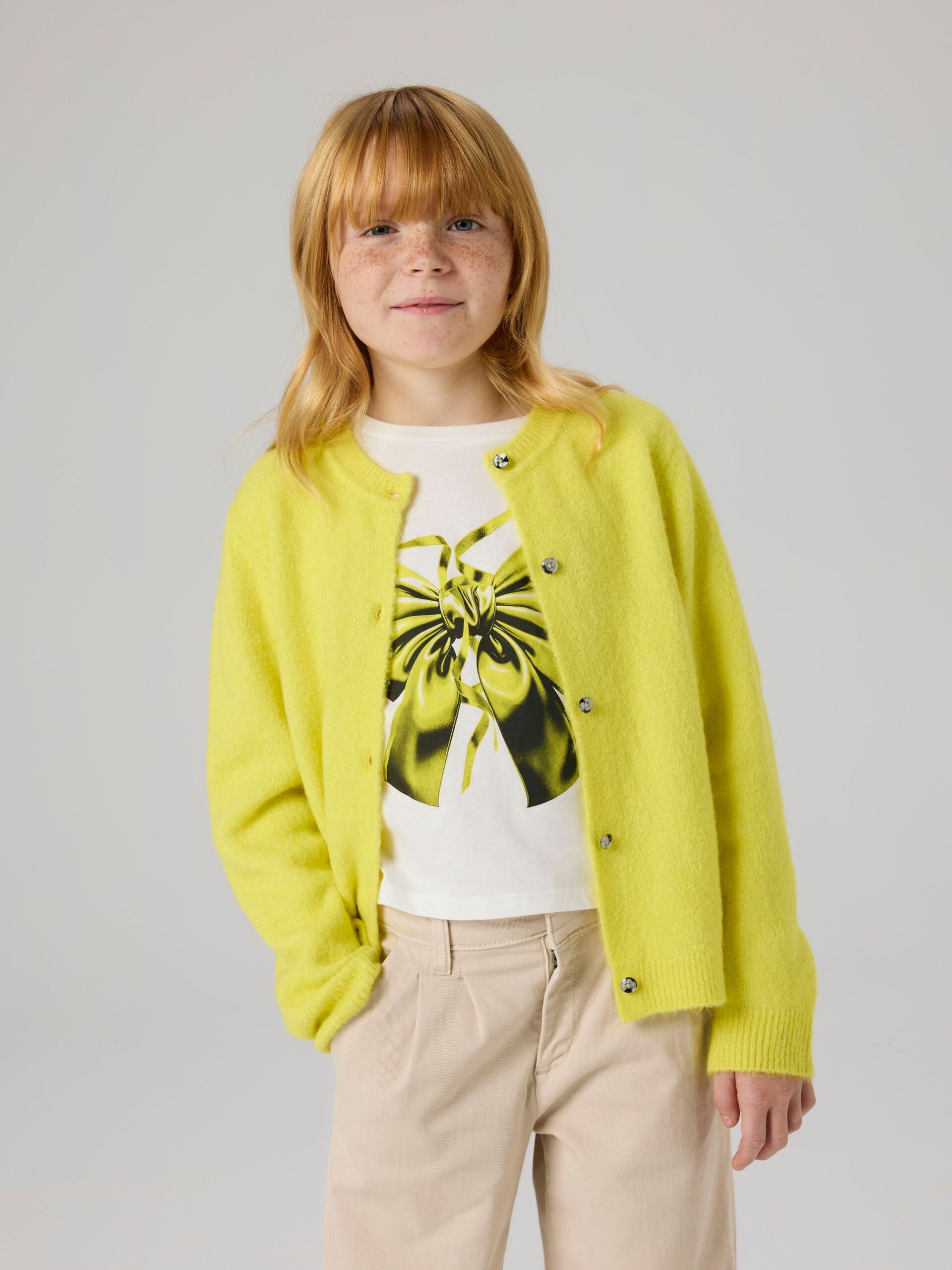 Name It lasten pitkähihainen paita NKFTHELMAS LS SHORT TOP, luonnonvalkoinen