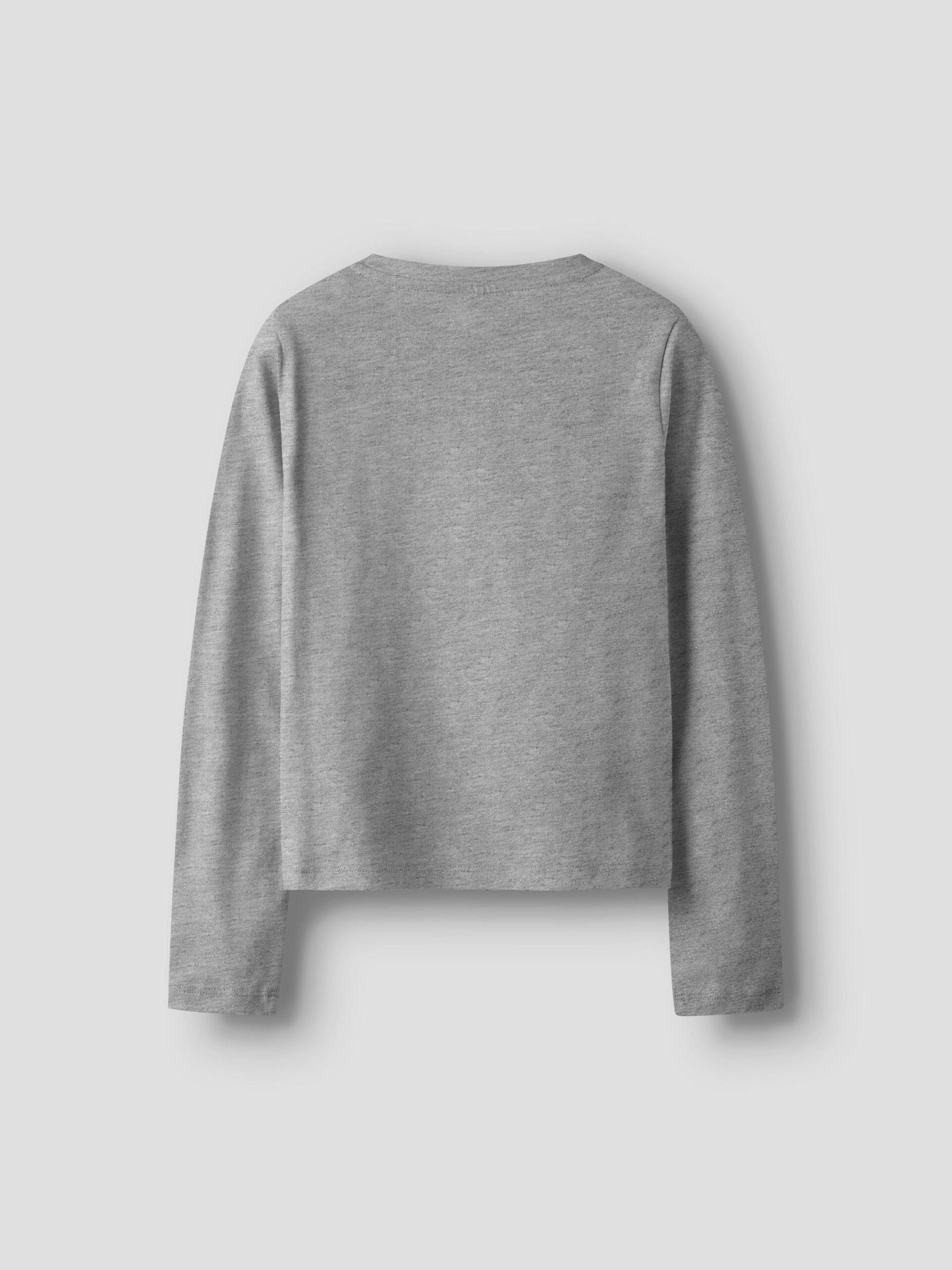 Name It lasten pitkähihainen paita NKFTHELMAS LS SHORT TOP, keskiharmaa