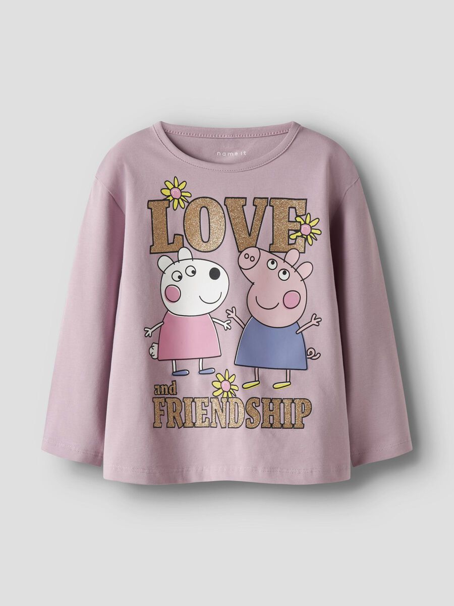 Name It lasten pitkähihainen paita NMFDADA PEPPA LS NREG TOP, vaaleanpunainen