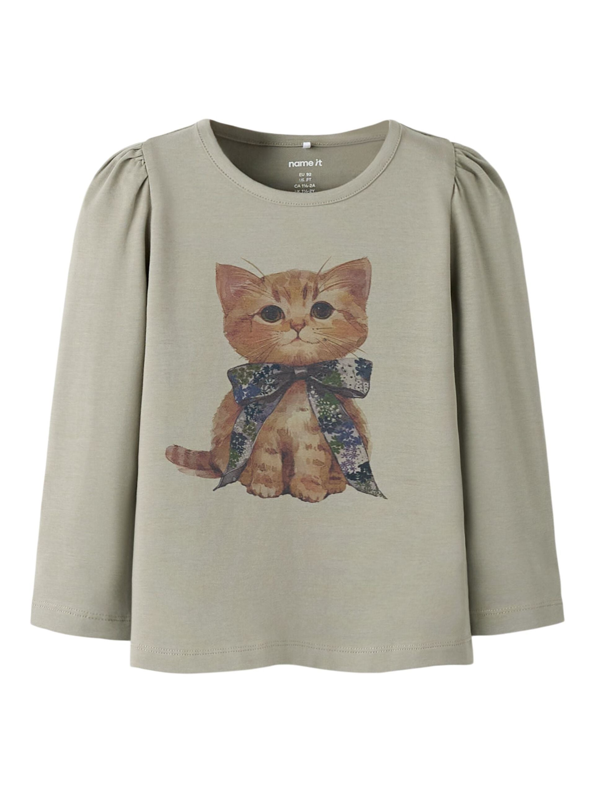 Name It lasten pitkähihainen paita NMFBOLORAS LS TOP, vaaleanvihreä