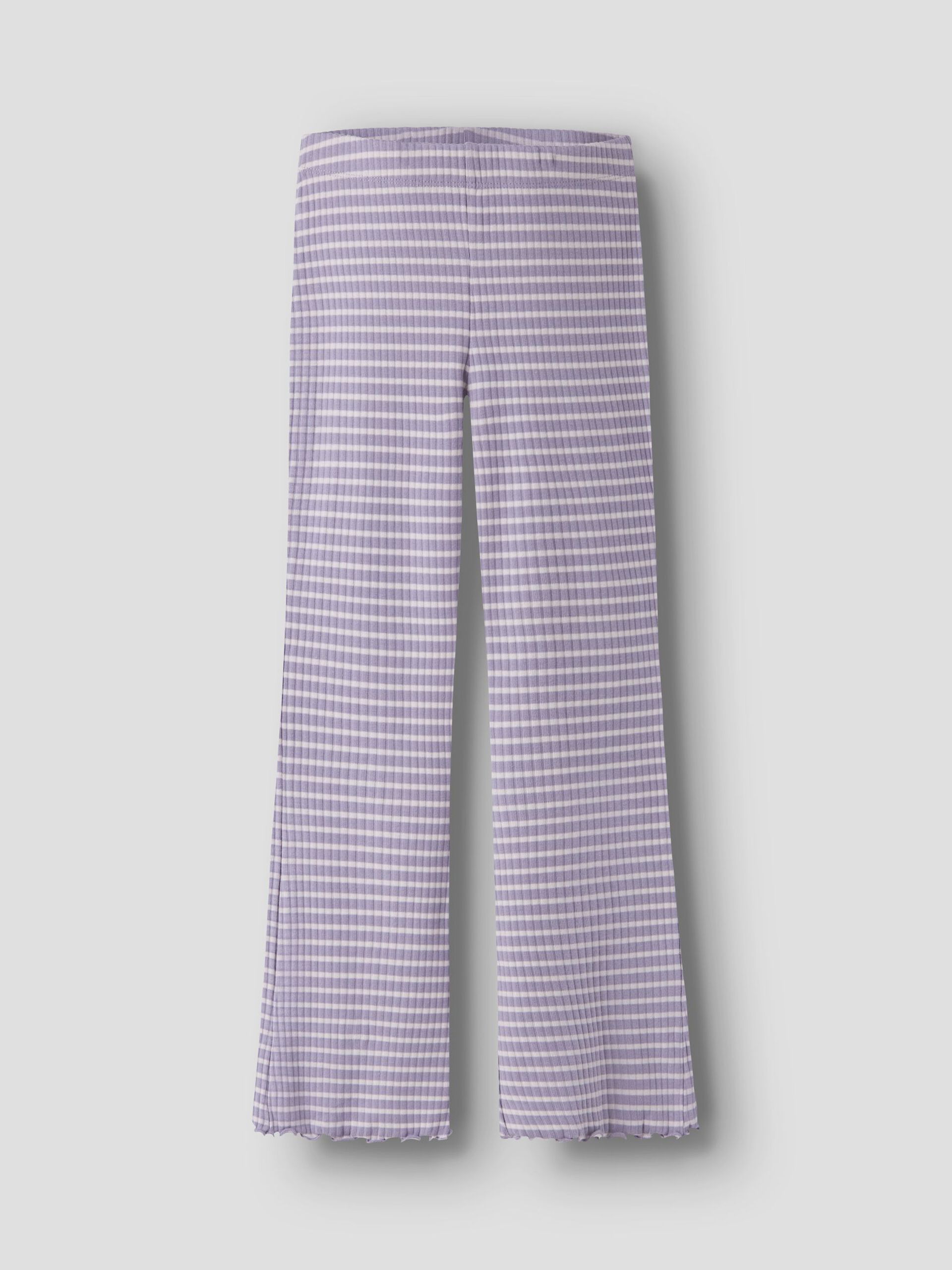 Name It lasten housut NKFVEMMA FLARE PANT, raidallinen lila