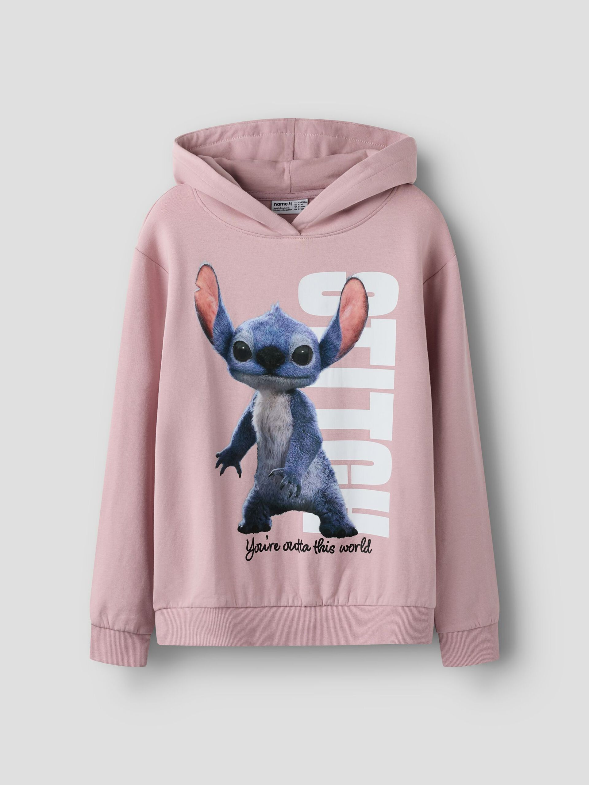 Name It lasten huppari NKFNIBUL STITCH SWEAT NOOS, vaaleanpunainen