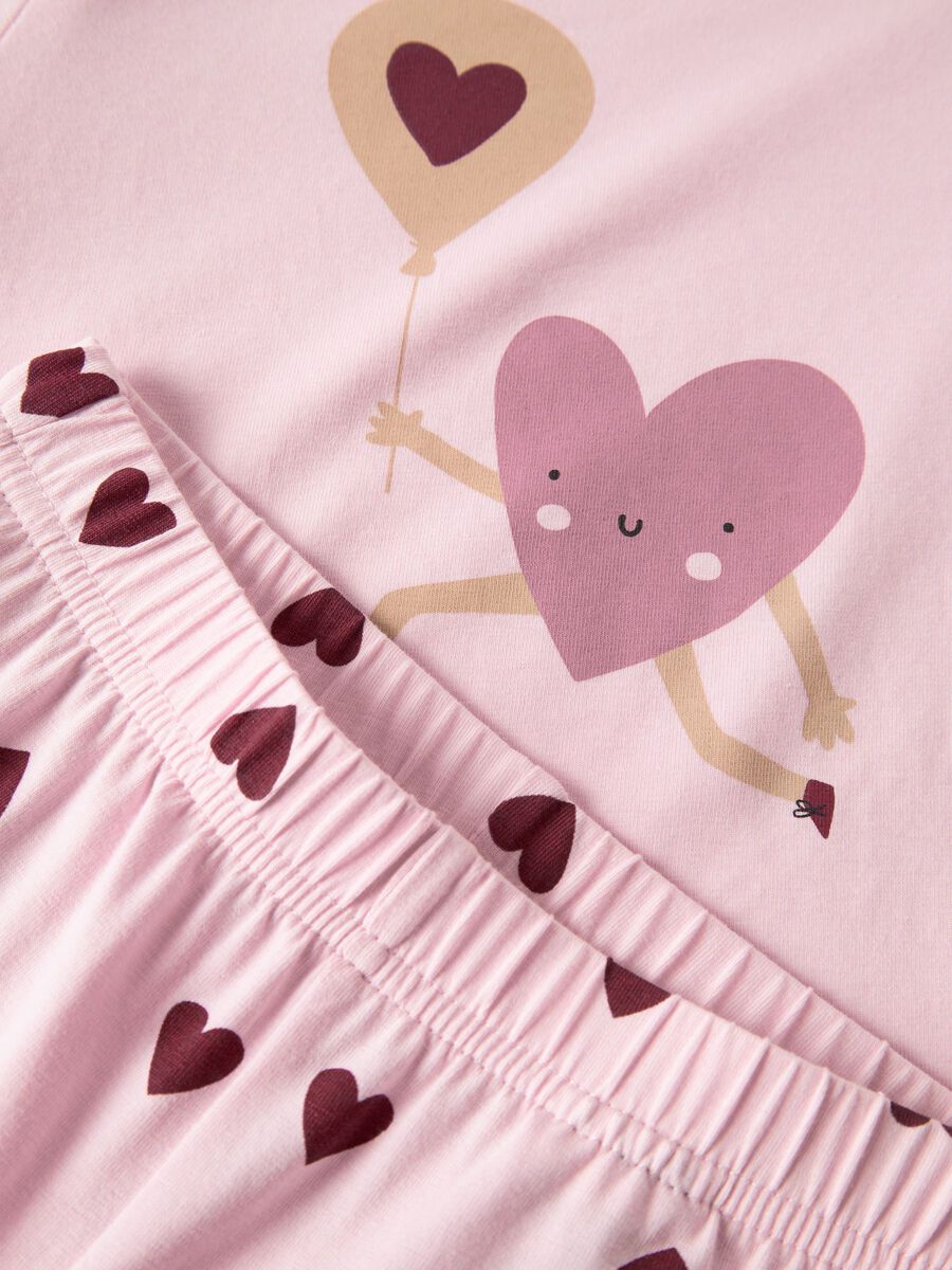 Name It lasten pyjama Cutie Heart, vaaleanpunainen